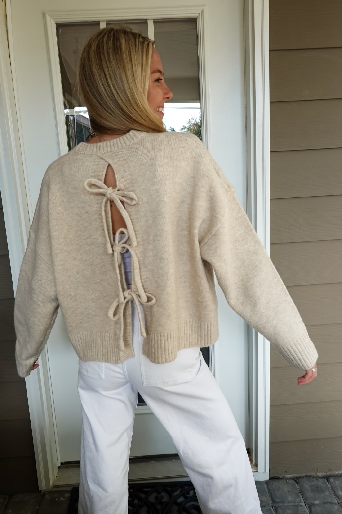Baylee Bow Sweater