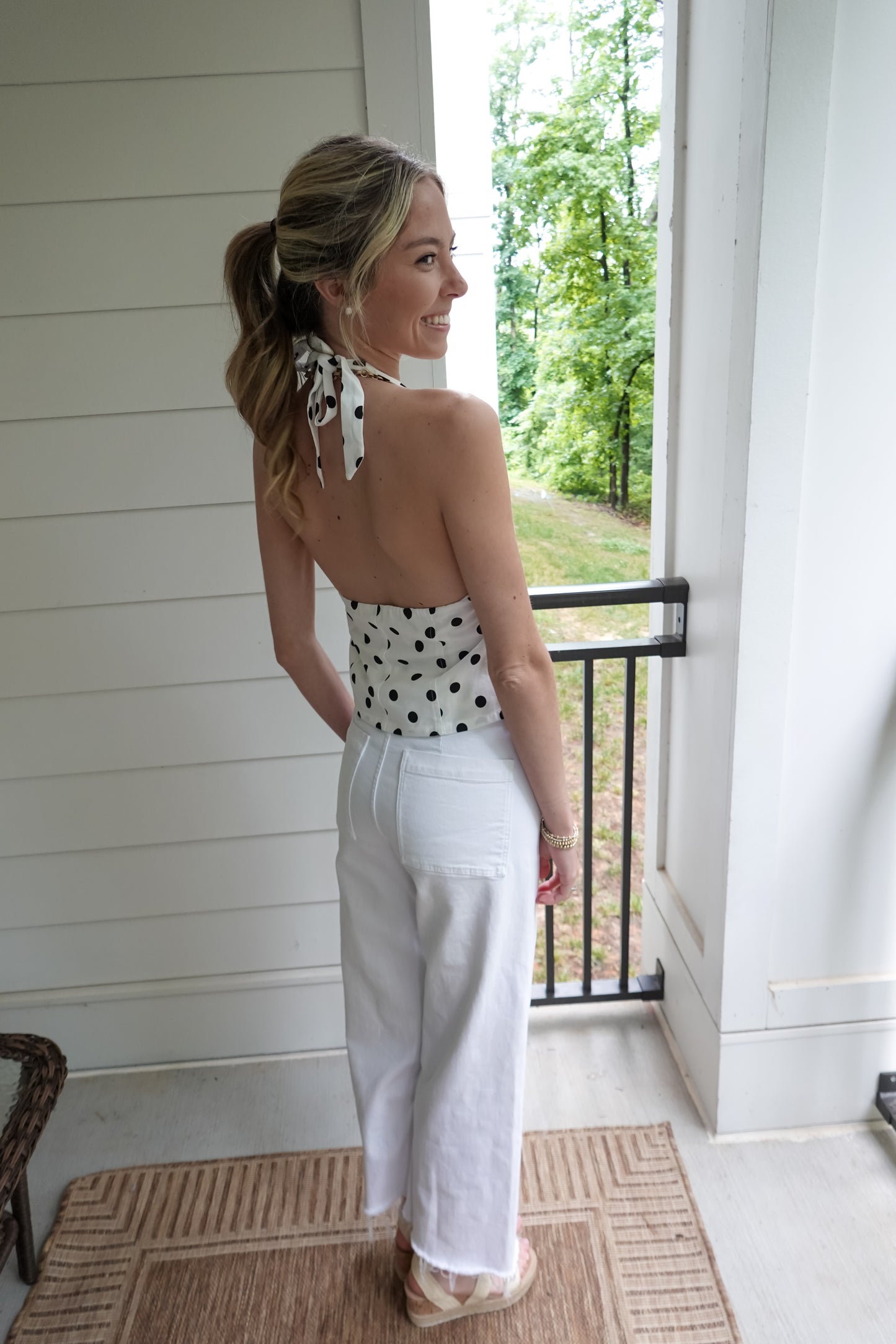 Polka Dot Halter Top