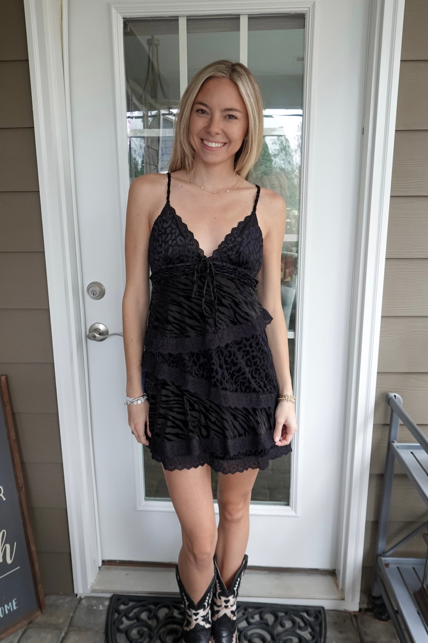 Alana Animal Print Dress