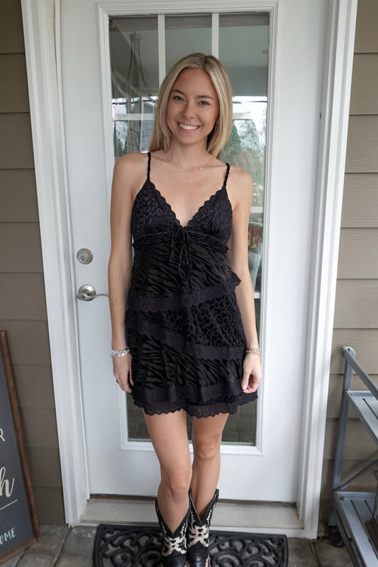 Alana Animal Print Dress