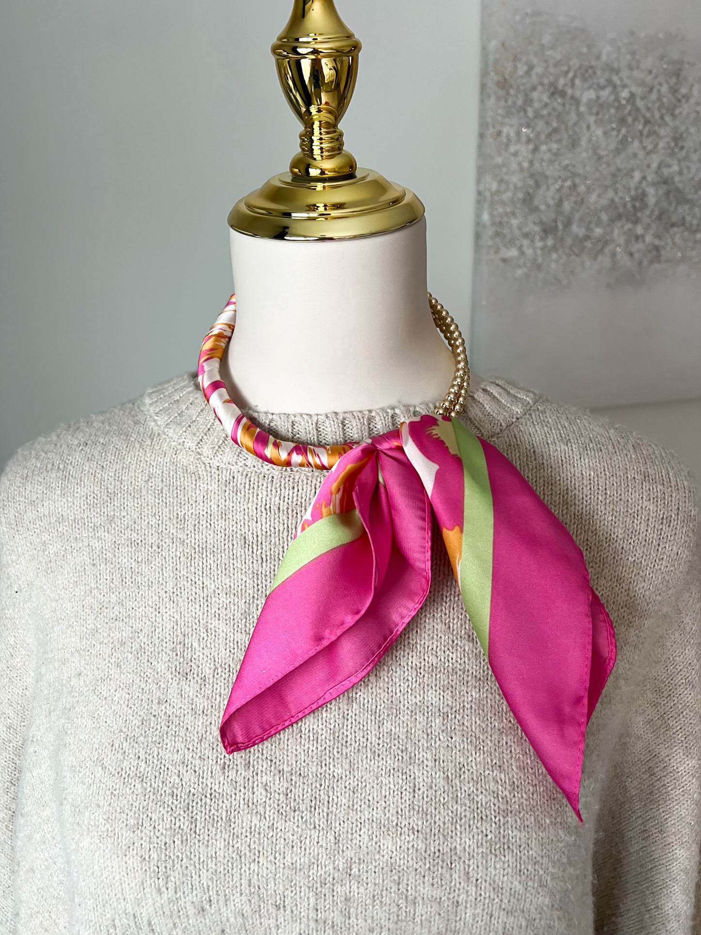 Silk Scarf Necklace