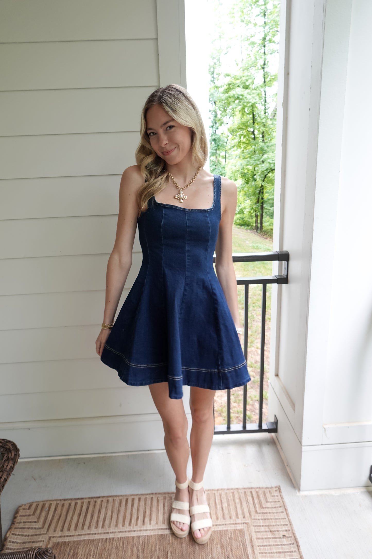 Carrie Denim Mini Dress