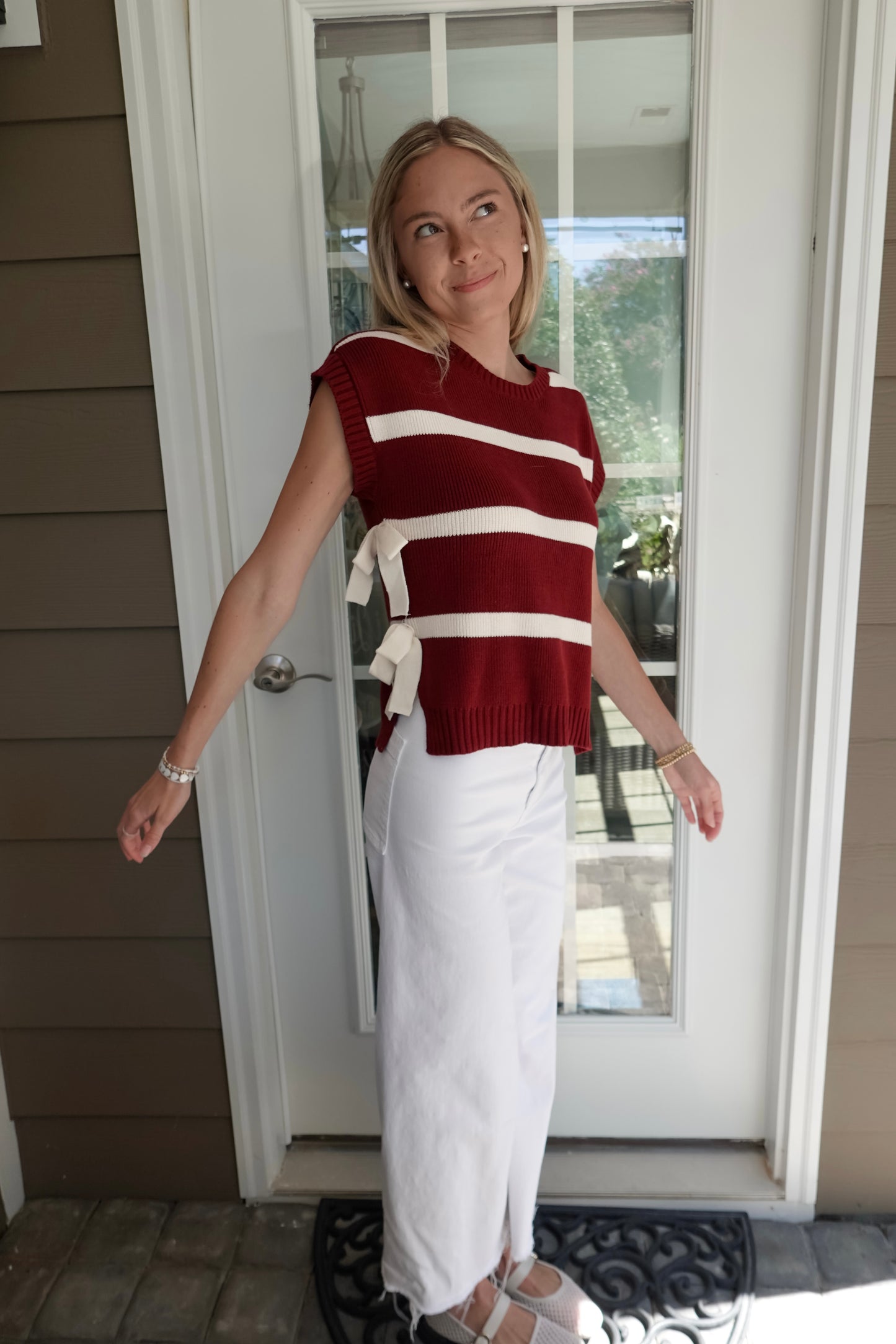 Katie Striped Sweater Top