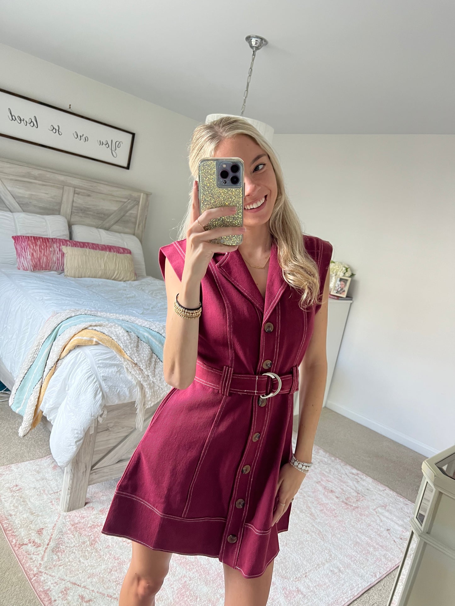 Harlow Maroon Mini Dress