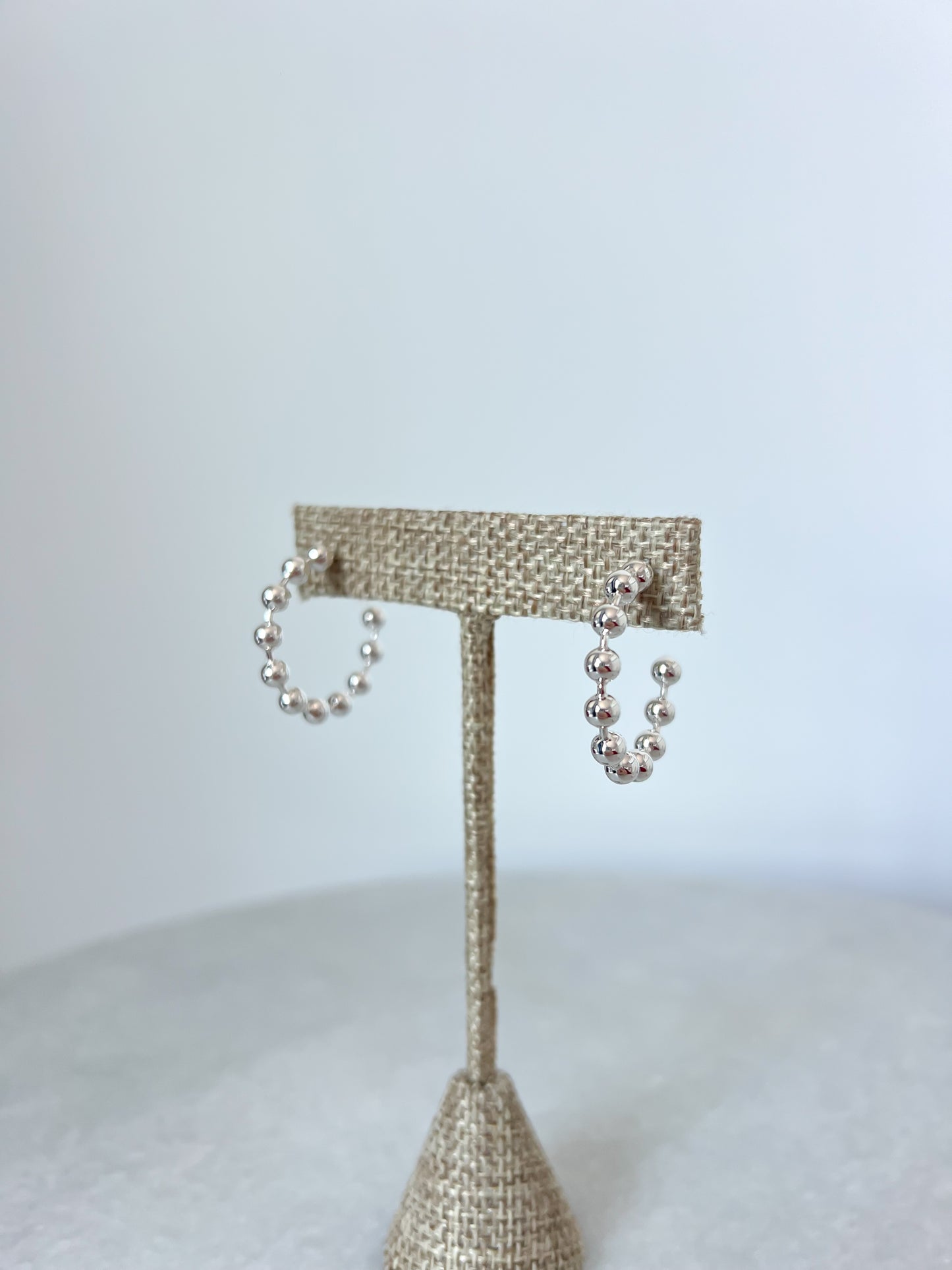 Beaded Hoop Earrings