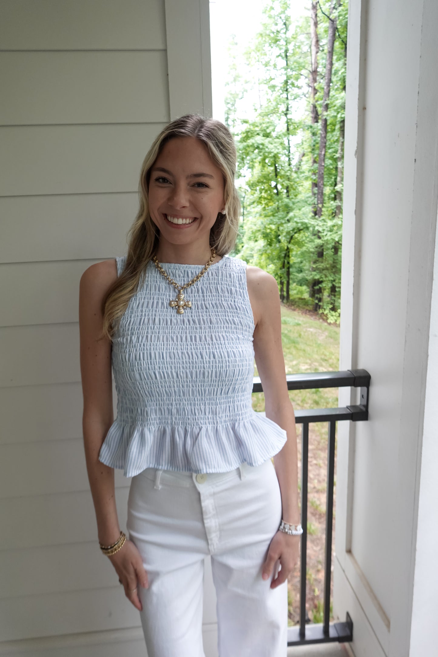 Sailor Smocked Blouse