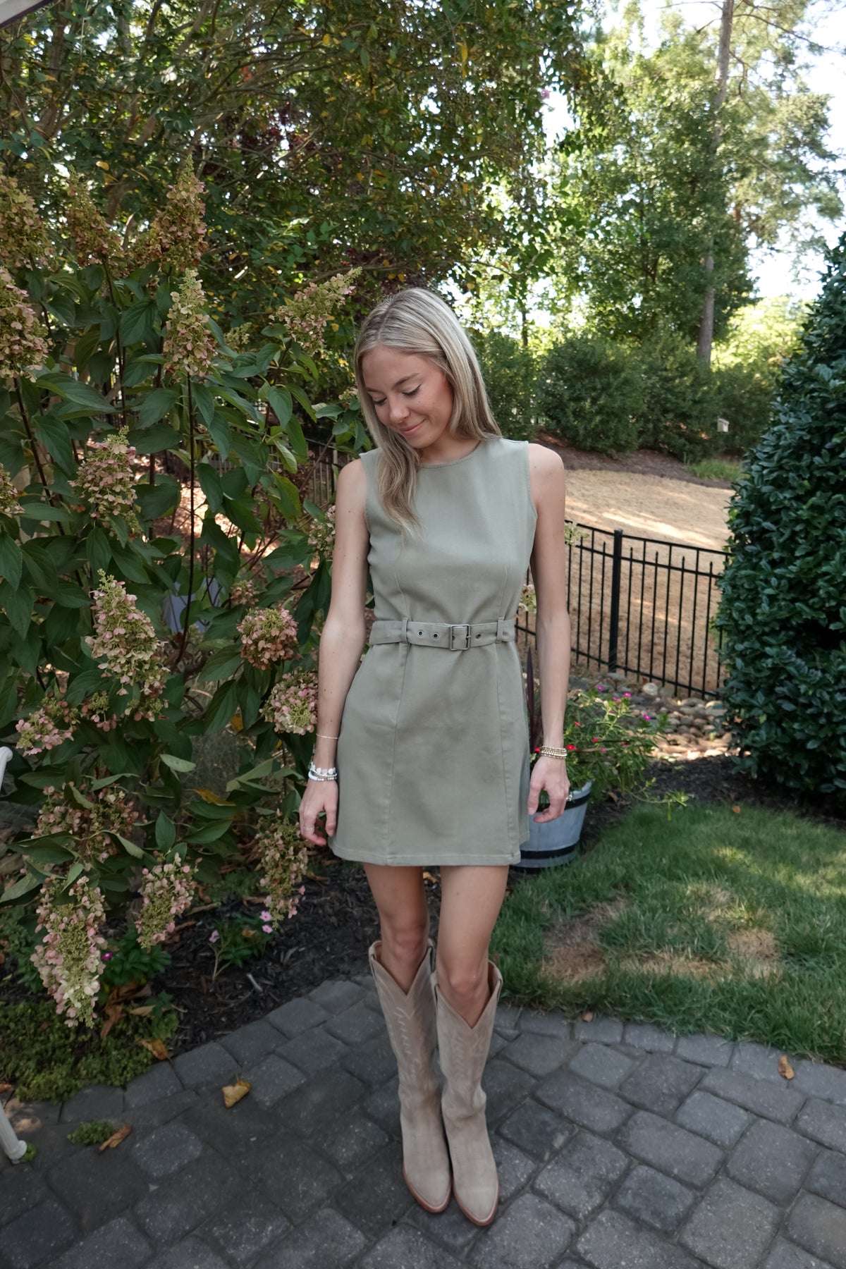 Clara Belted Mini Dress