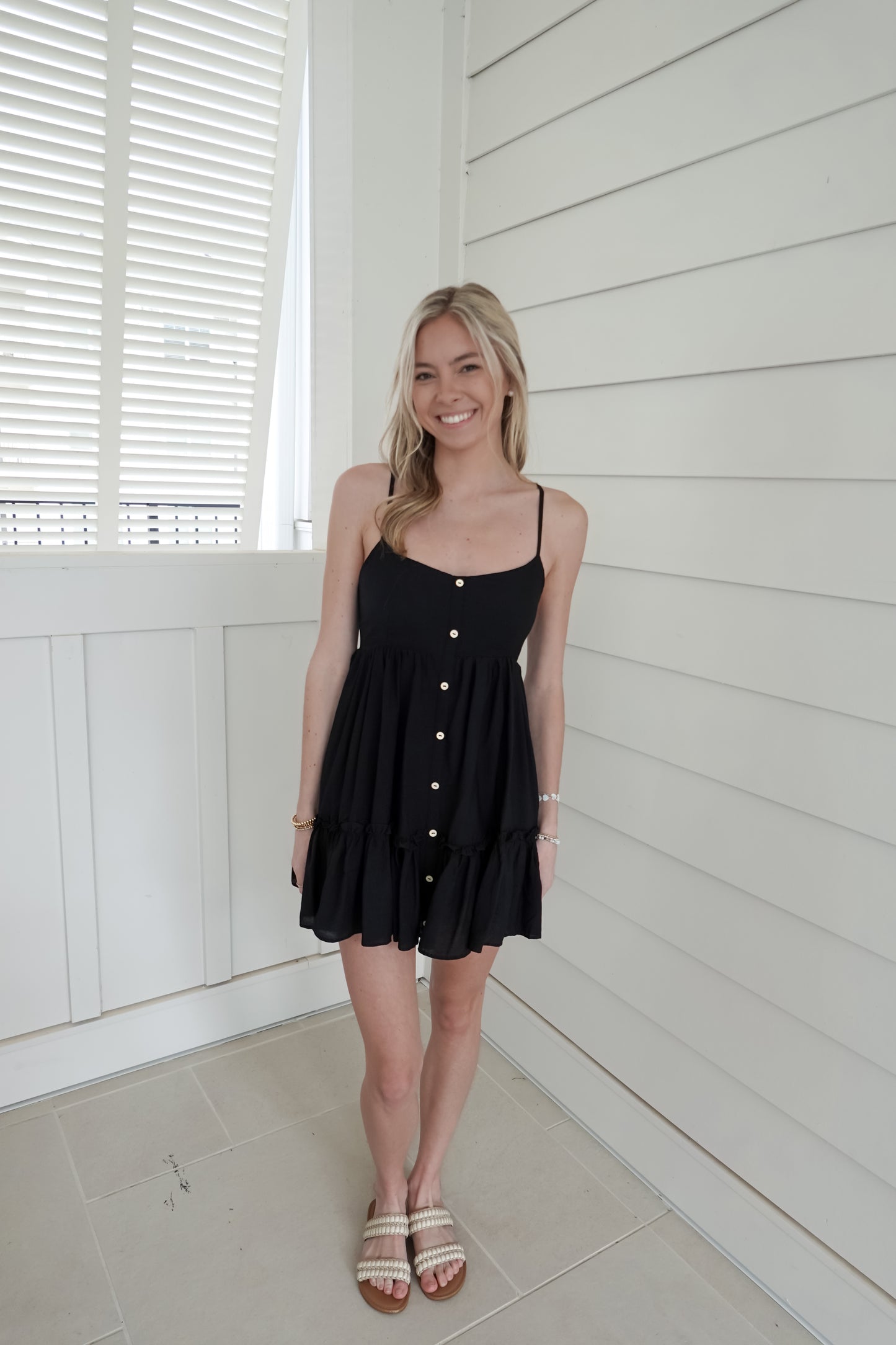 Black Mini Skort Dress