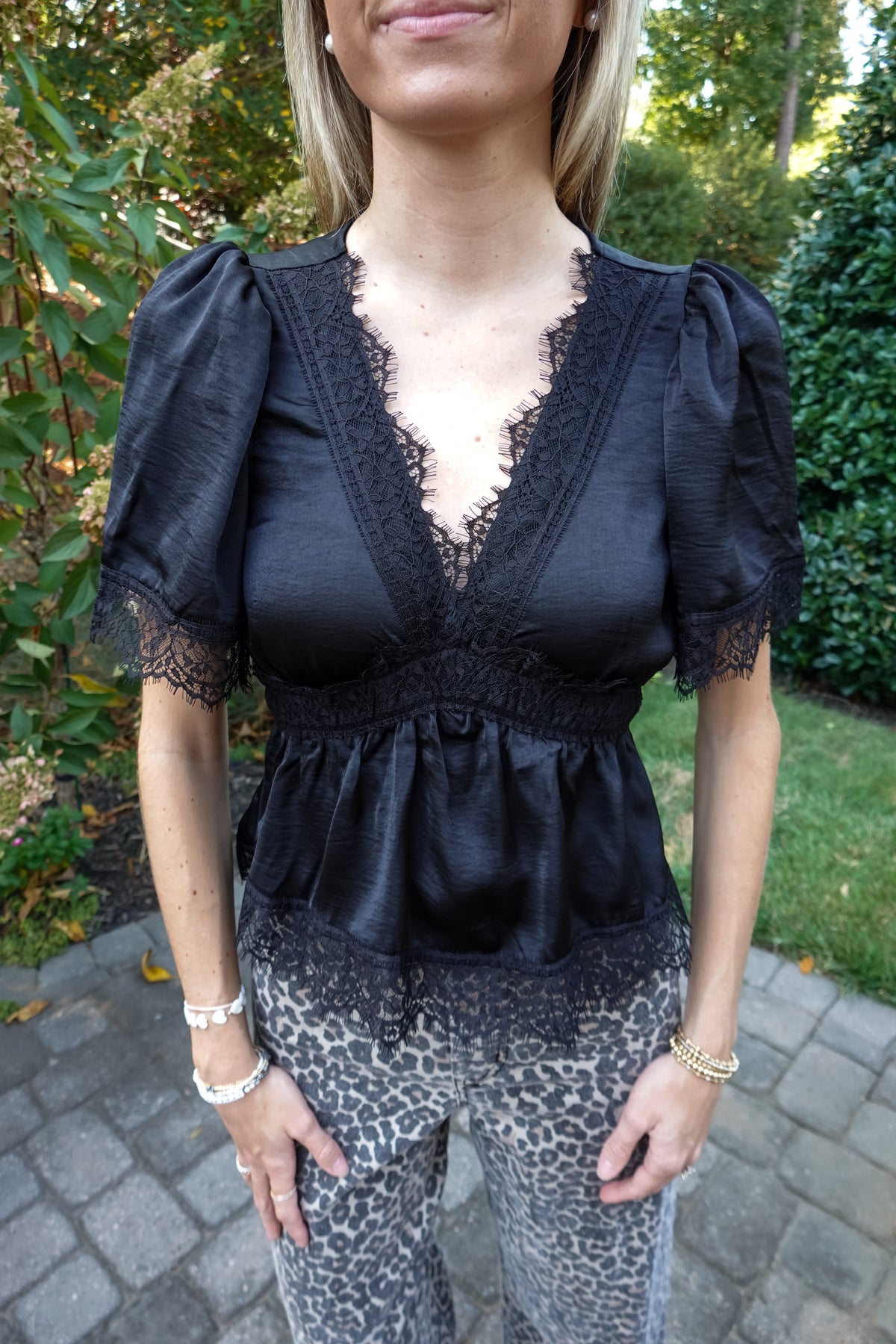 Natalie Black Top