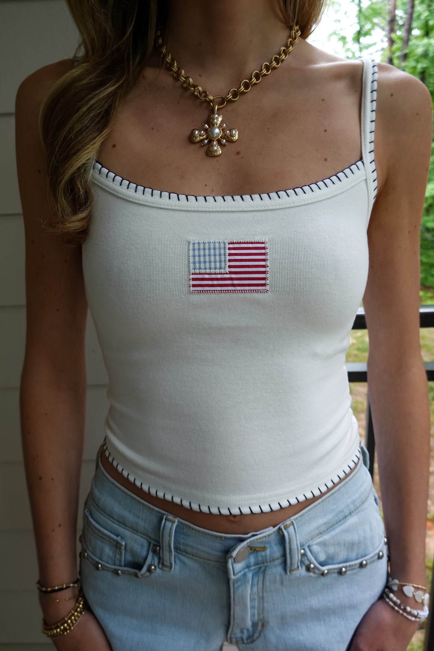 American Flag Tank Top