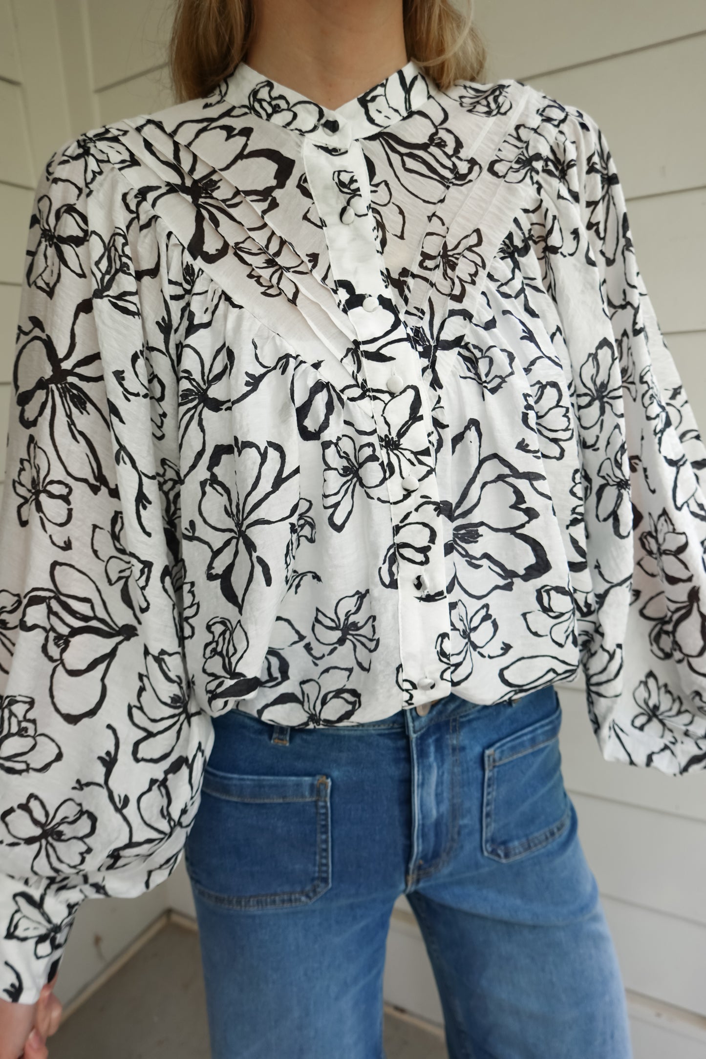 Fay Floral Long Sleeve Top
