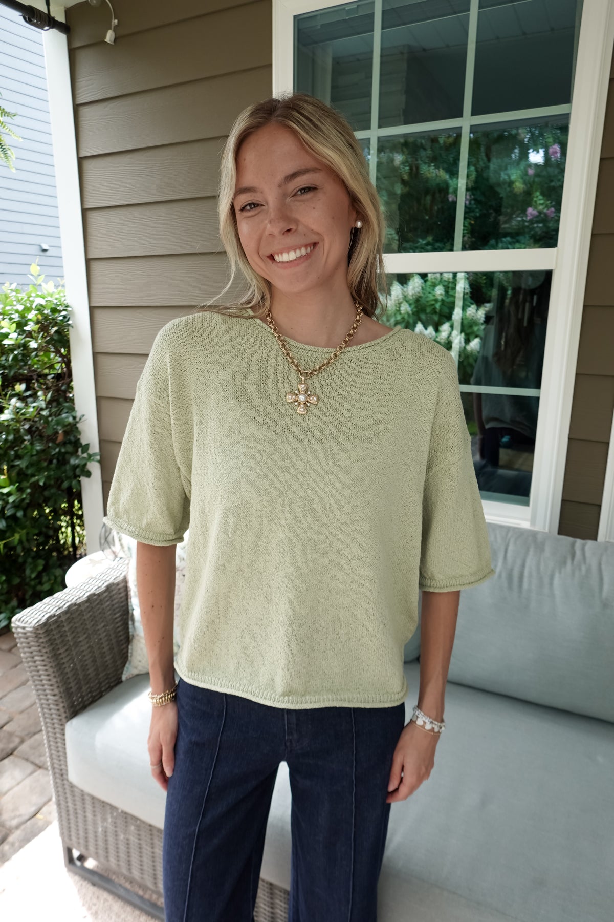 Harper Short Sleeve Sweater