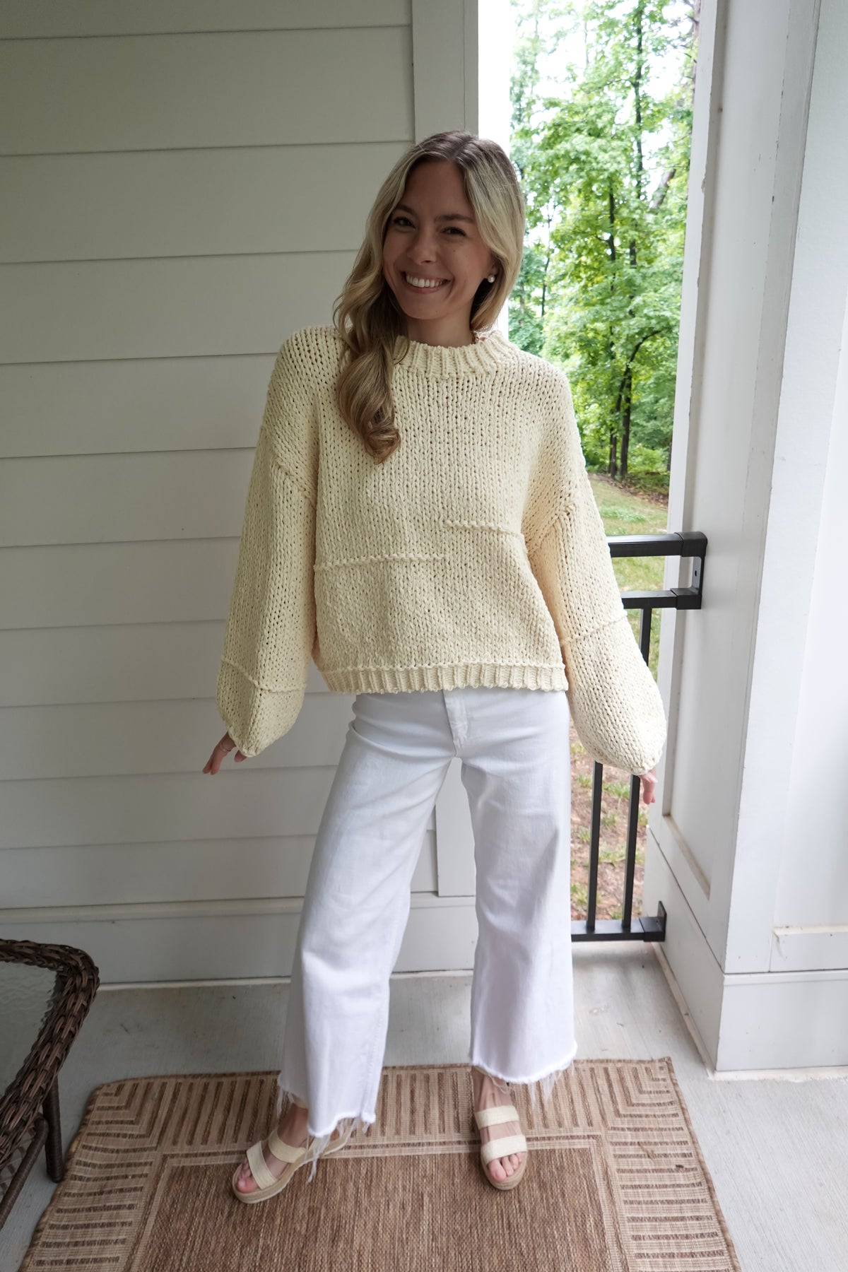 Cal Chunky Knit Yellow Sweater