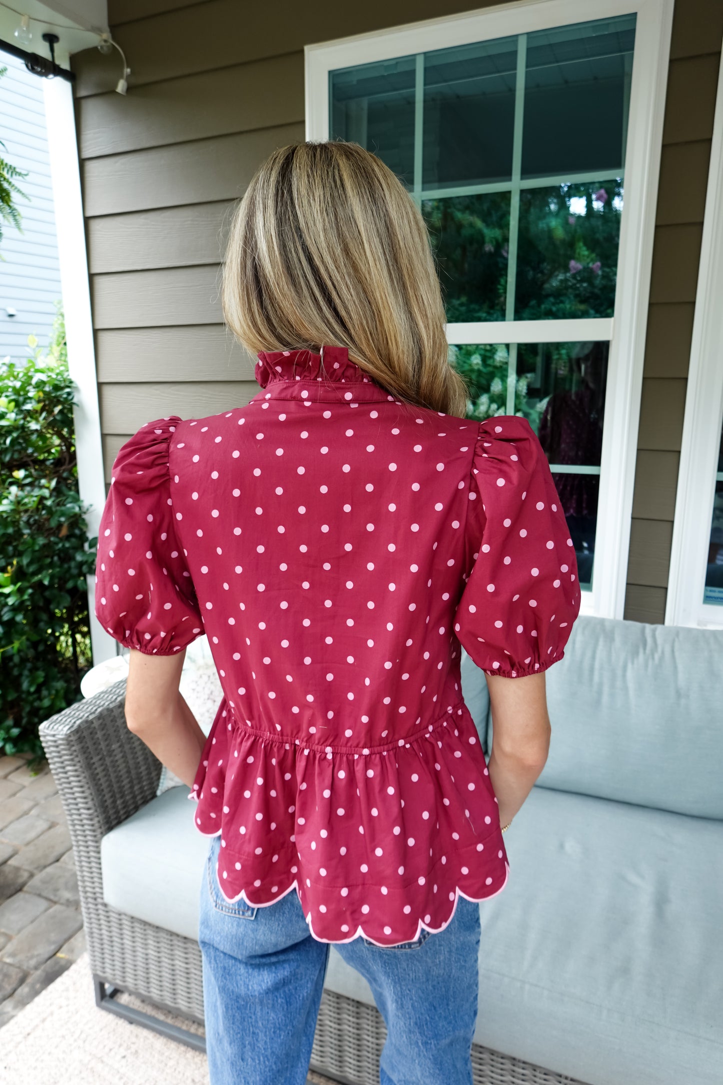 Polly Polka Dot Blouse