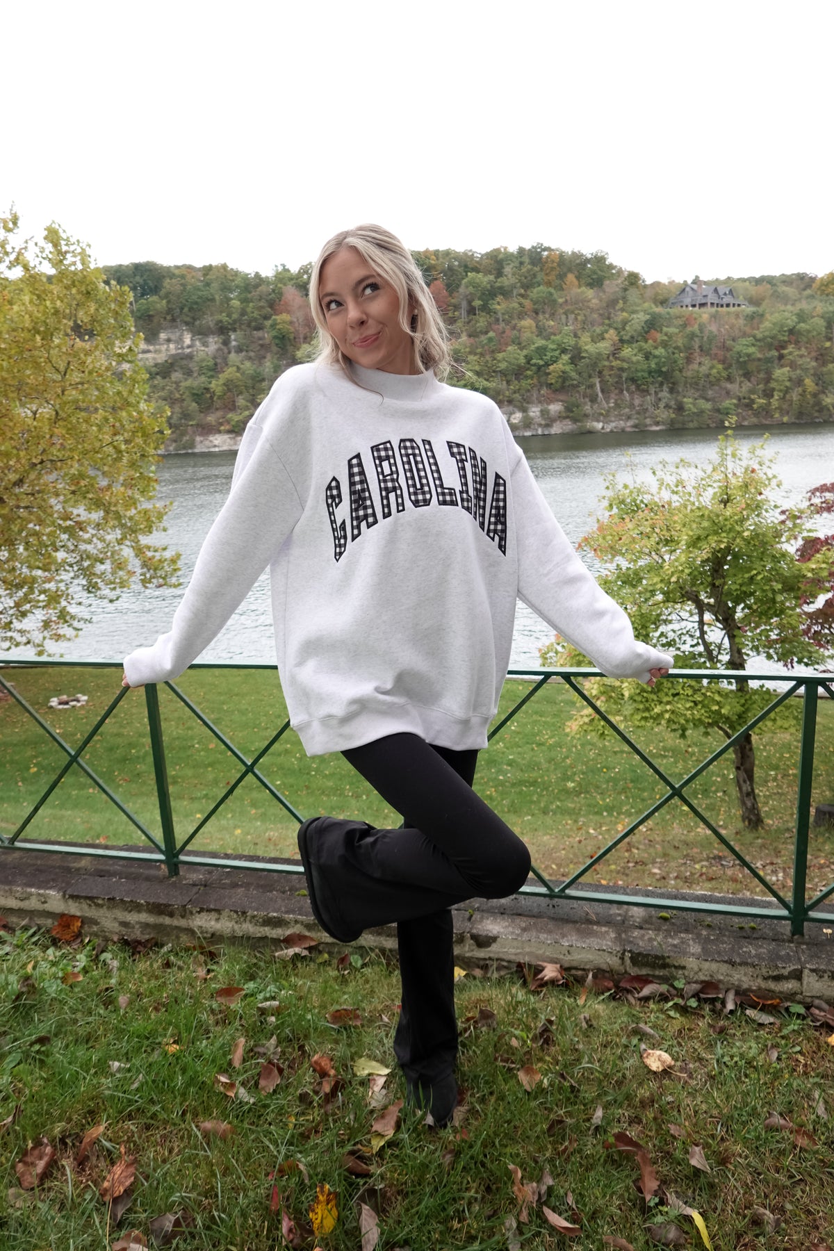 Carolina Mock Neck Sweatshirt