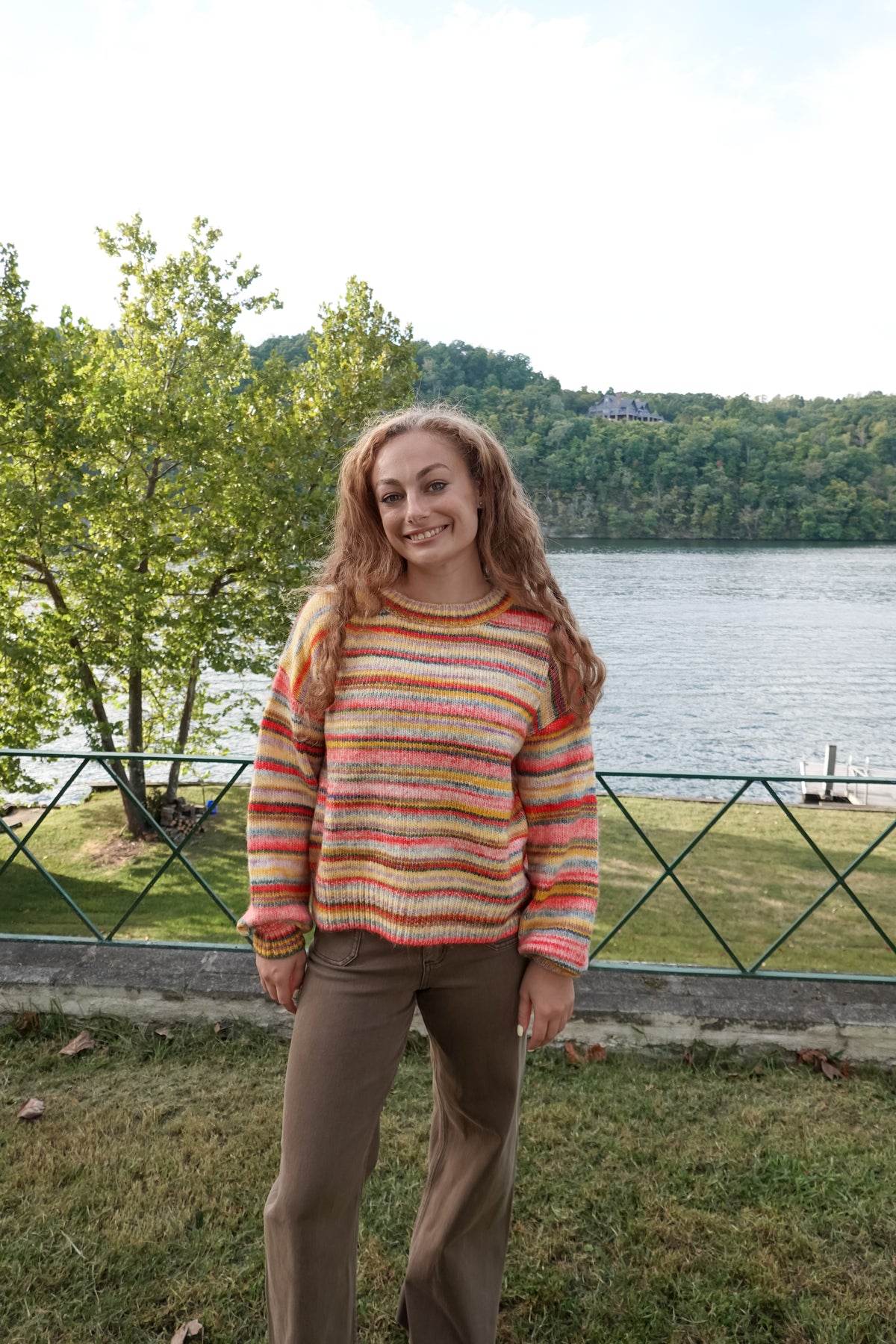 Sunrise Cotton Candy Stripe Sweater