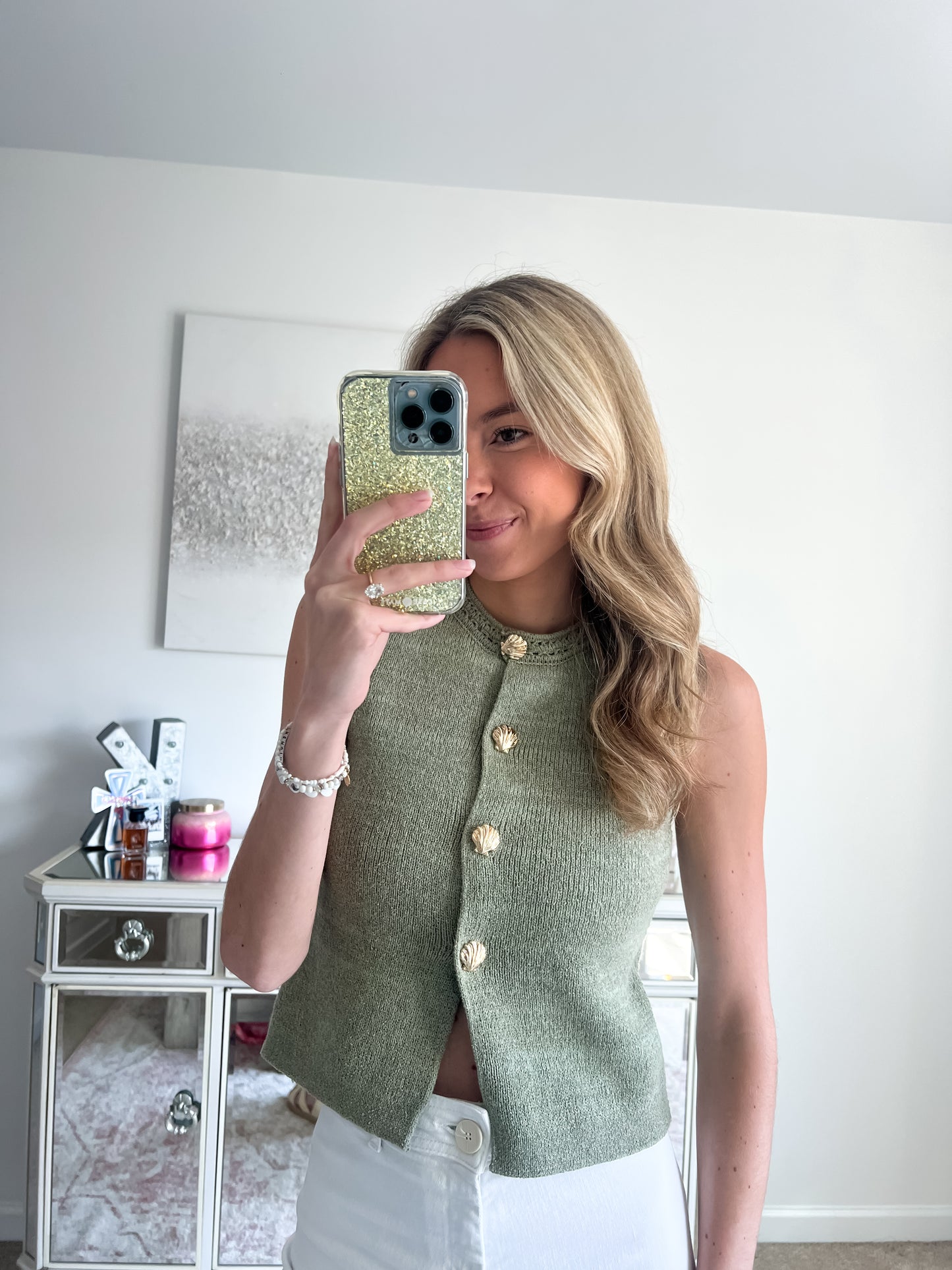 Marina Seashell Knit Vest