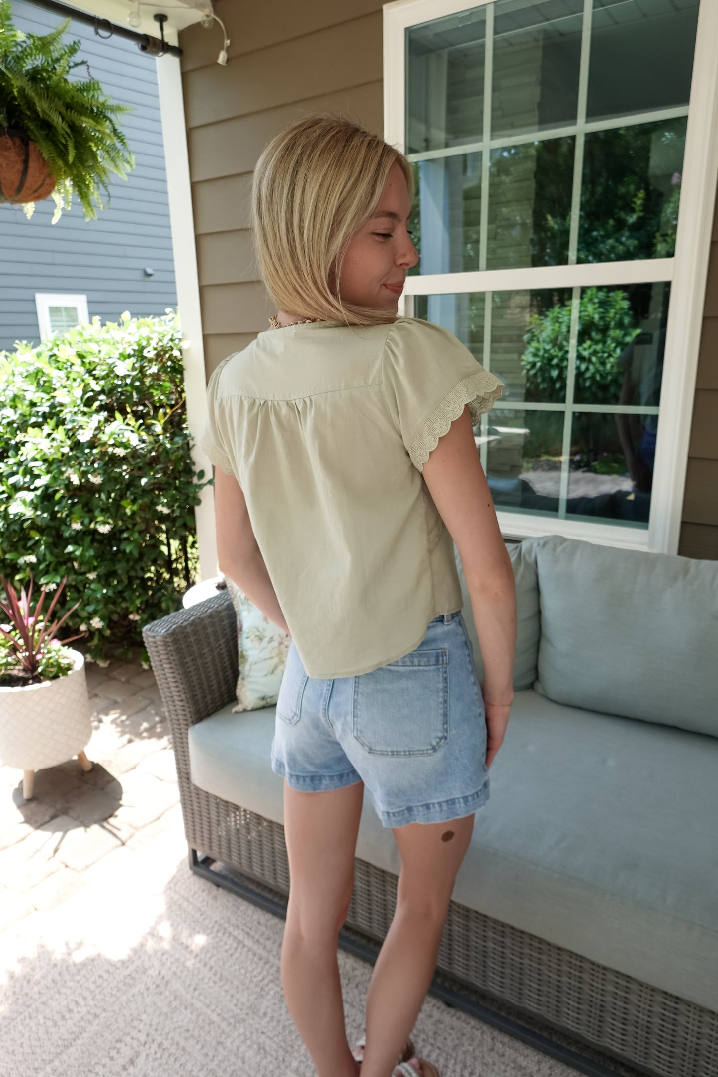 Clara Scalloped Top