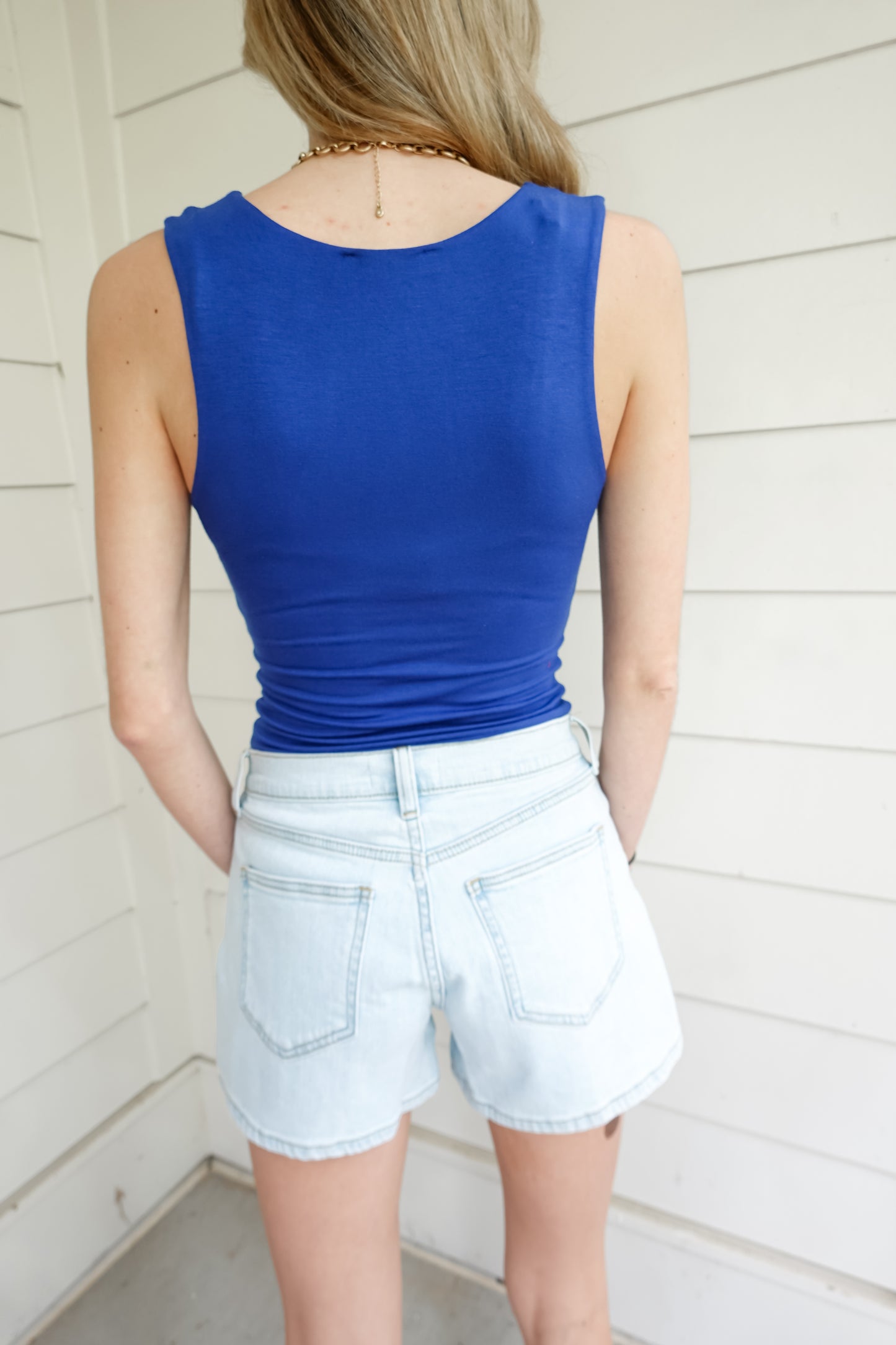 Scoop Neck Double Layered Tank