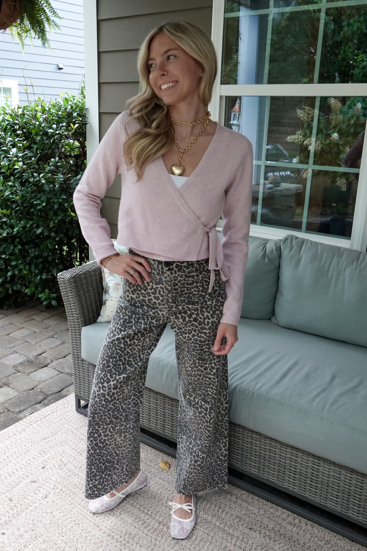 Zoe Leopard Wide Leg Pants