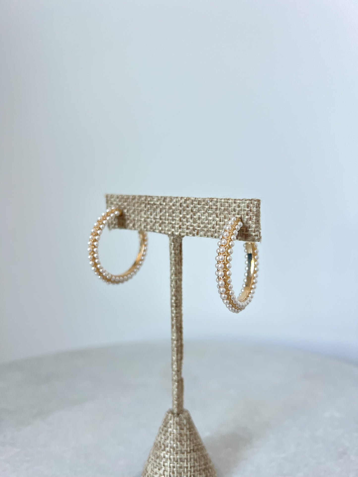 Beaded Hoop Earrings