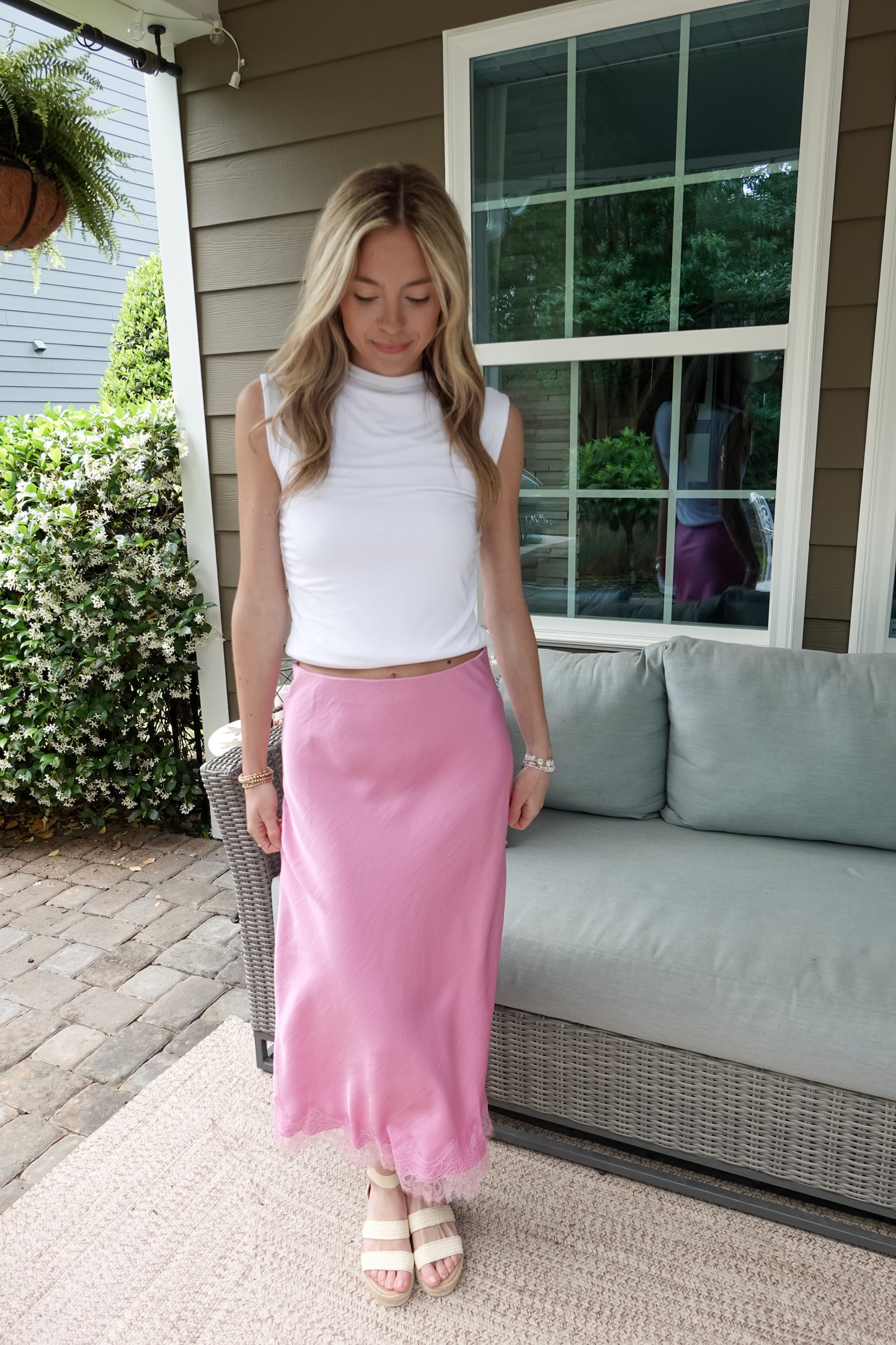 Layne Lace Midi Skirt