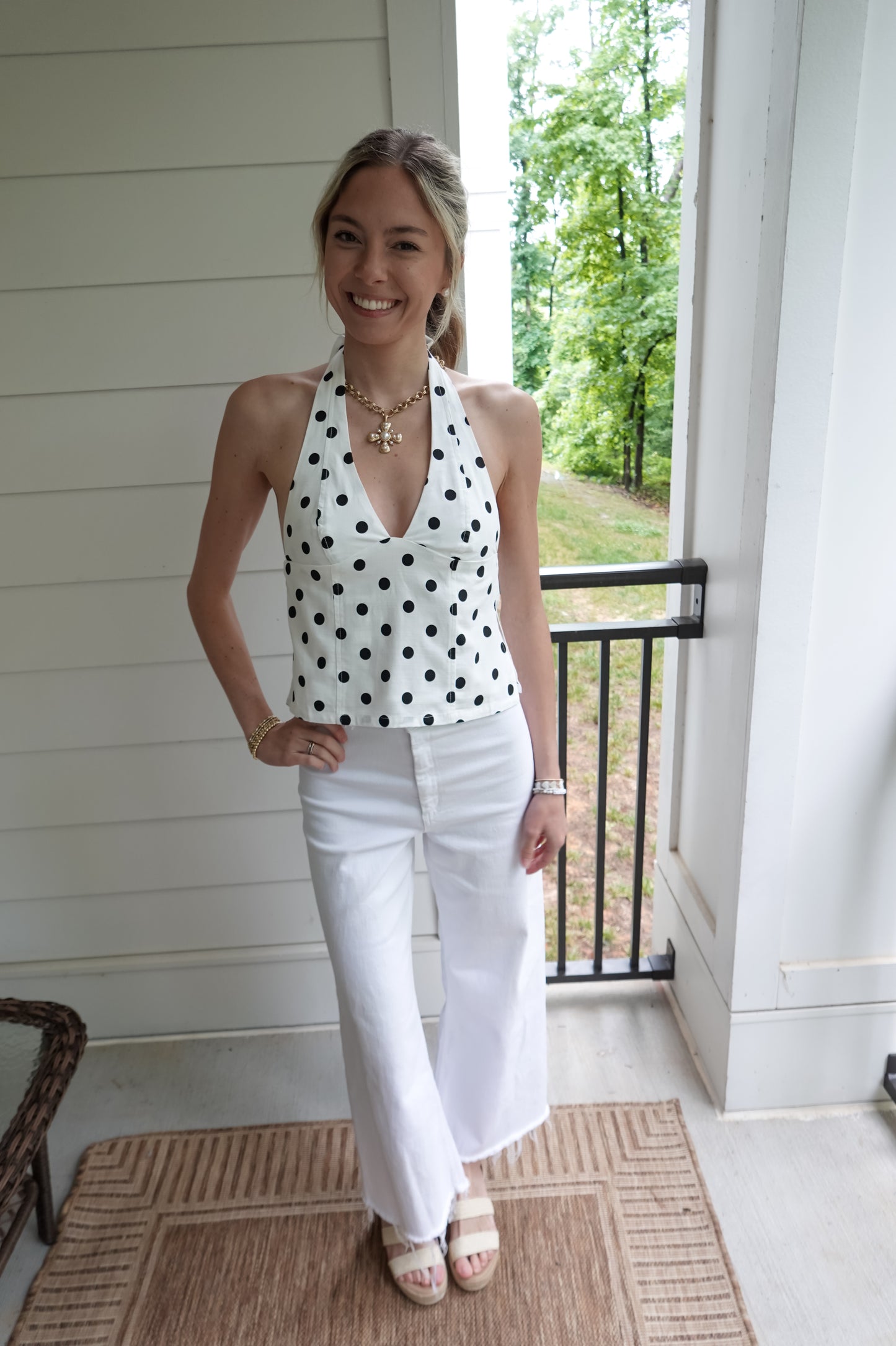 Polka Dot Halter Top