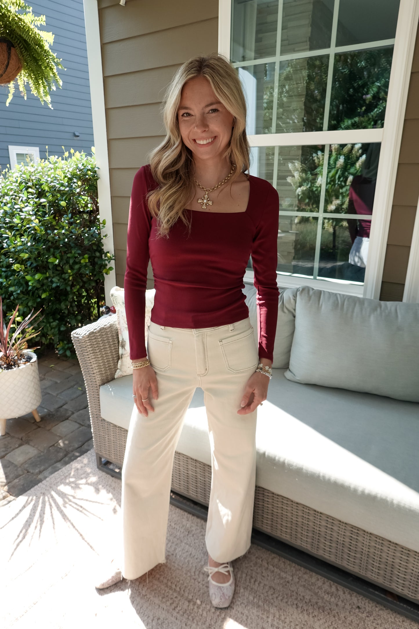 Amelia Square Neck Top