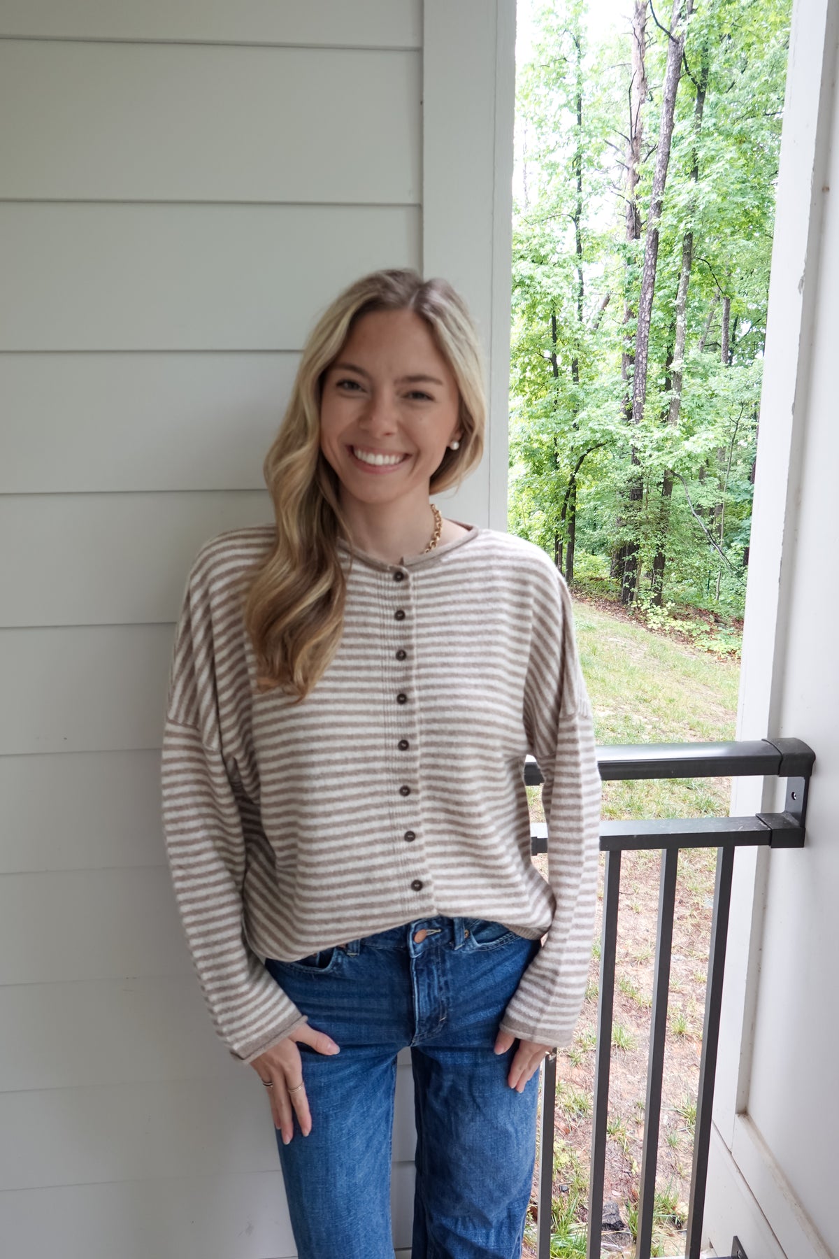 Demi Striped Cardigan