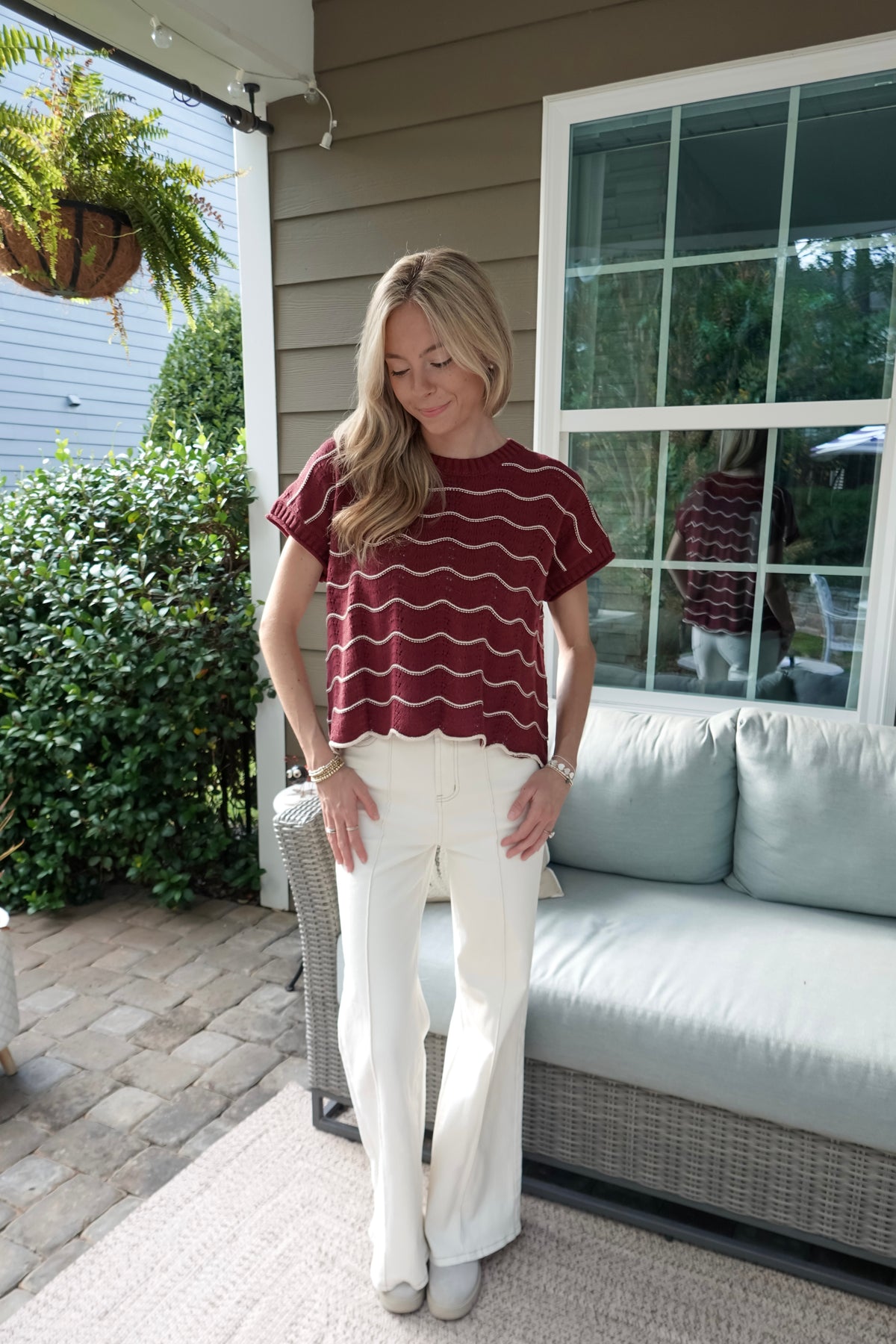 Katie Striped Sweater Top