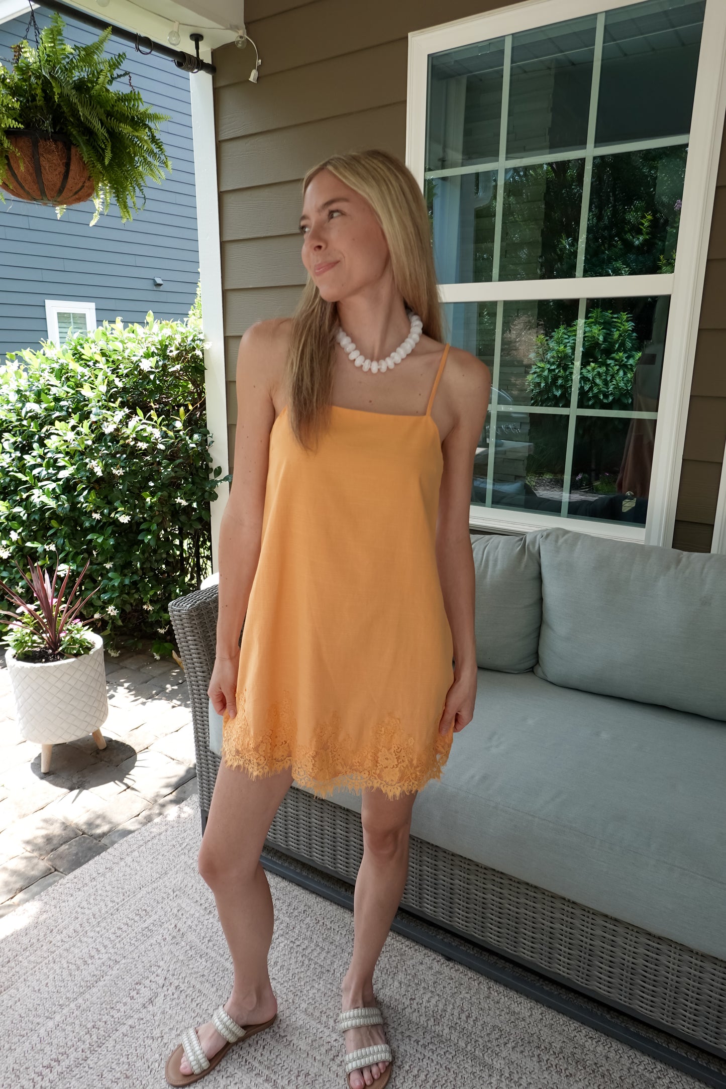 Lace Mini Shift Dress