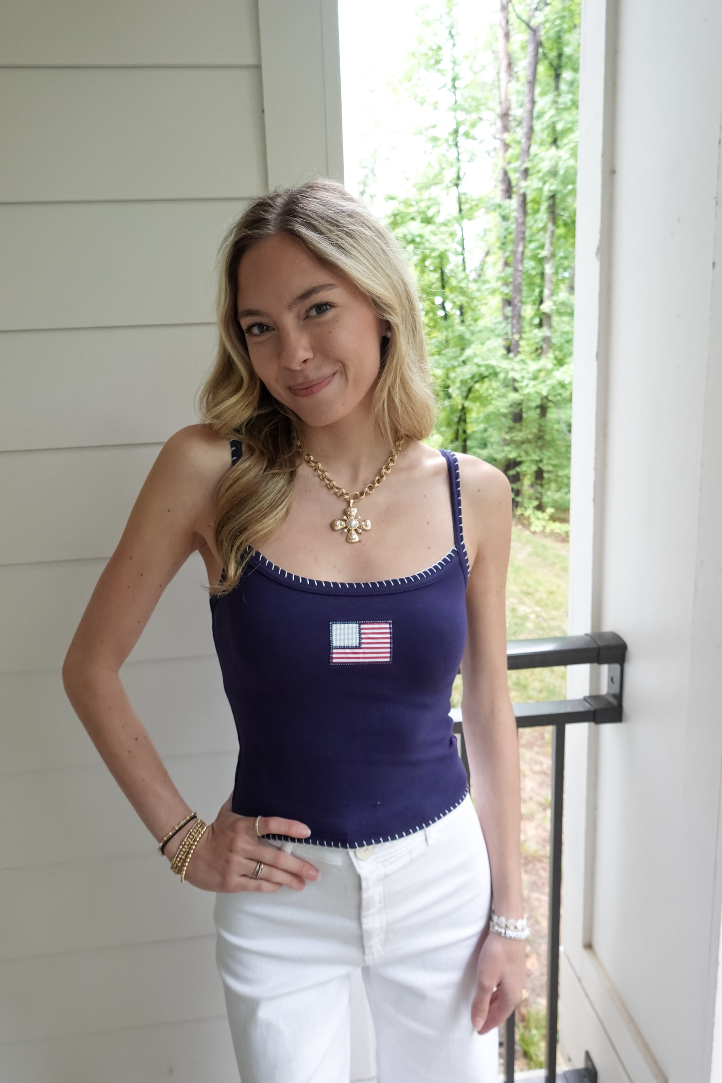 American Flag Tank Top