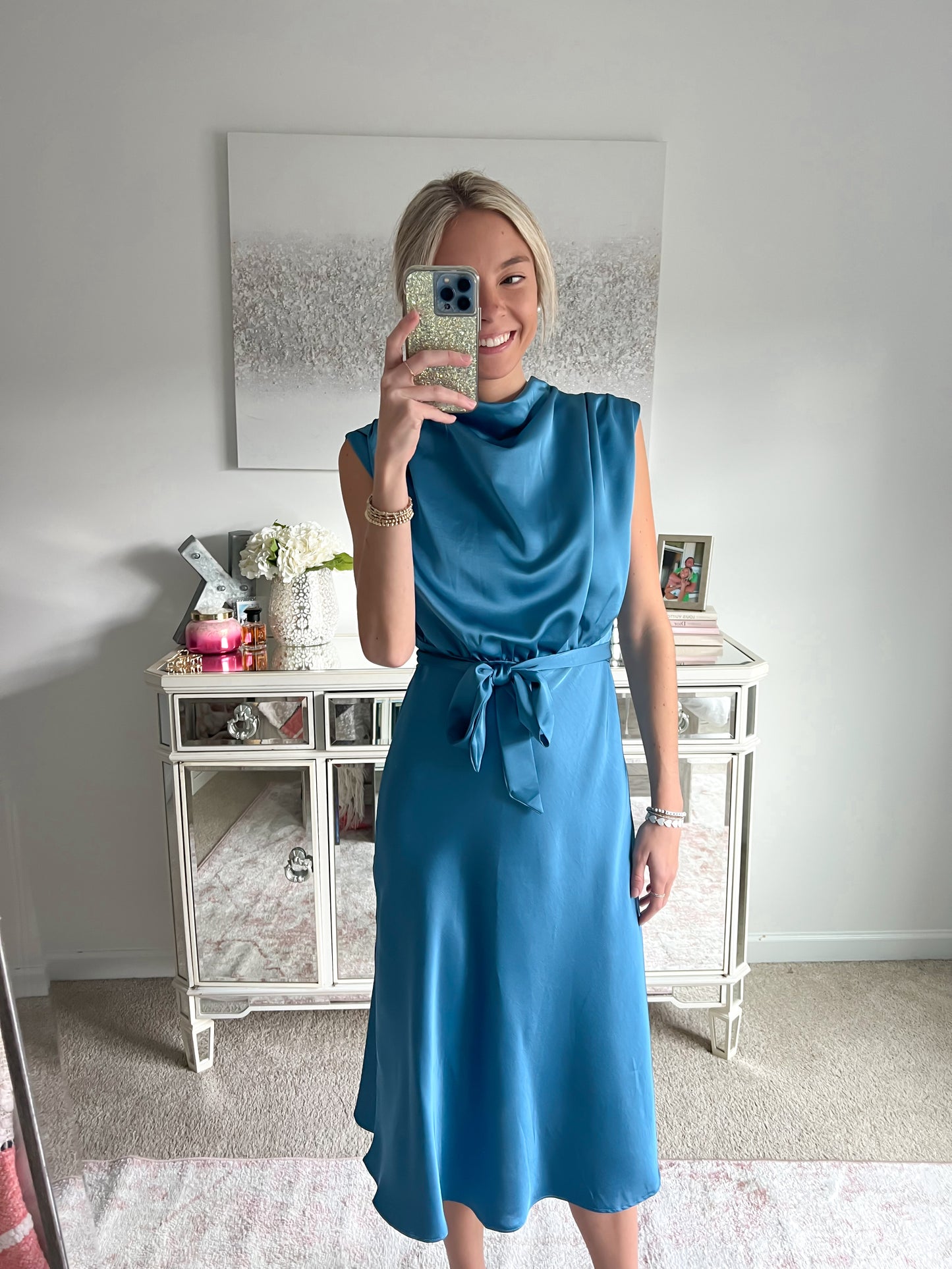 Estelle Cowl Neck Midi Dress