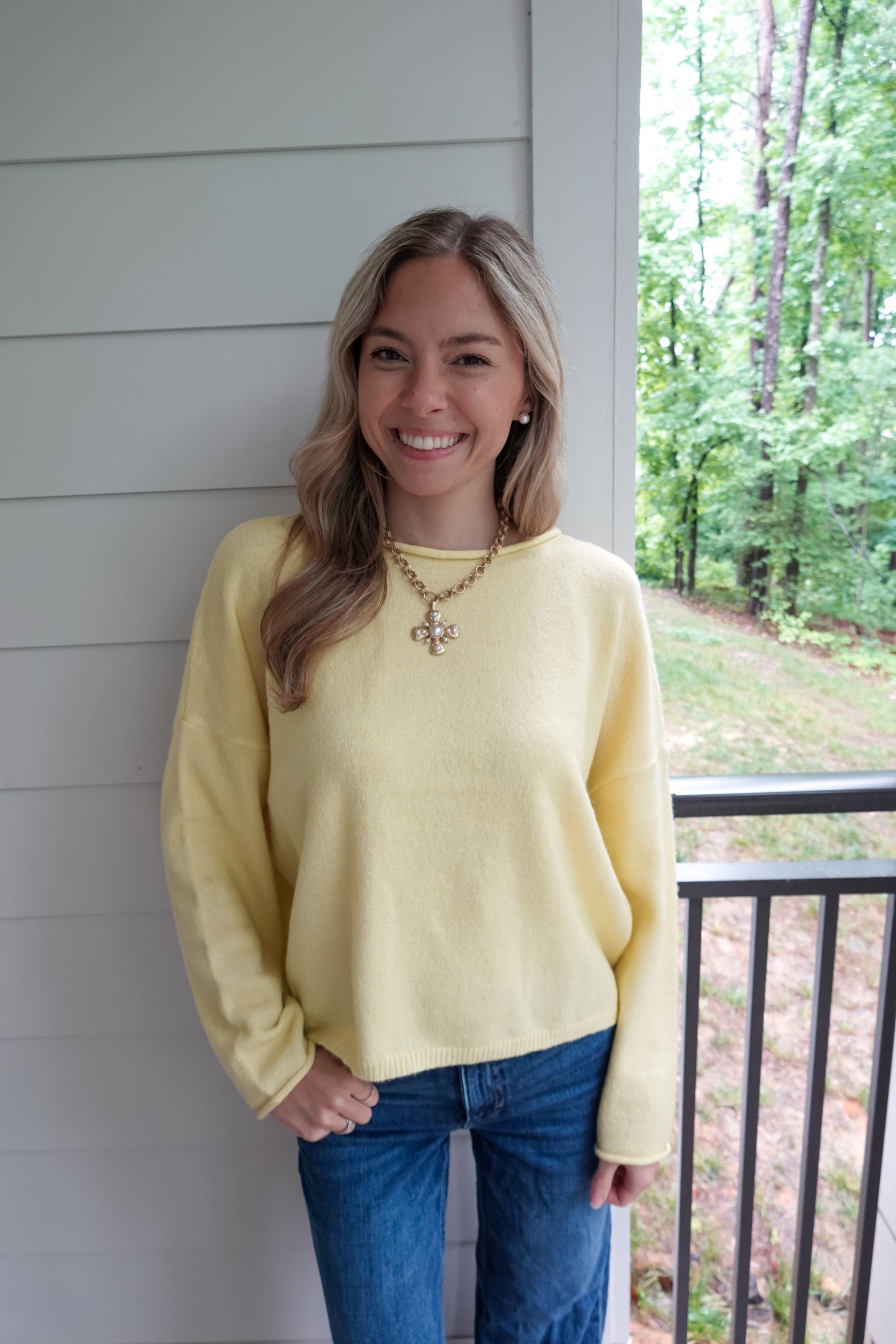 Kora Knit Sweater Yellow