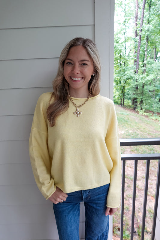 Kora Knit Sweater Yellow