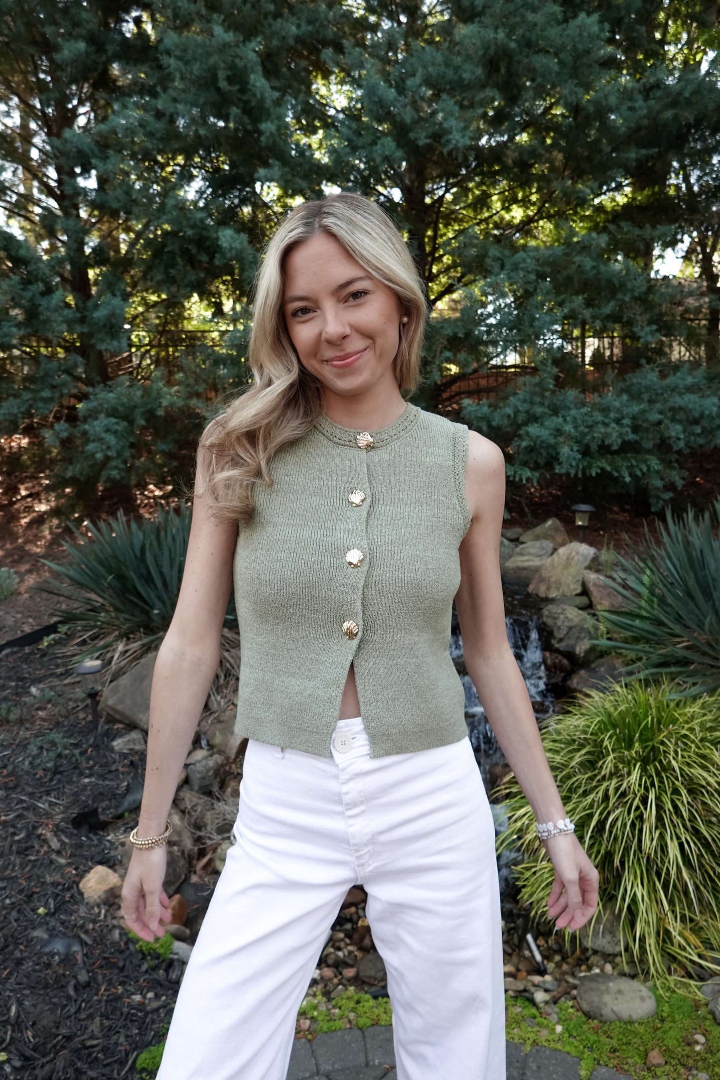 Marina Seashell Knit Vest