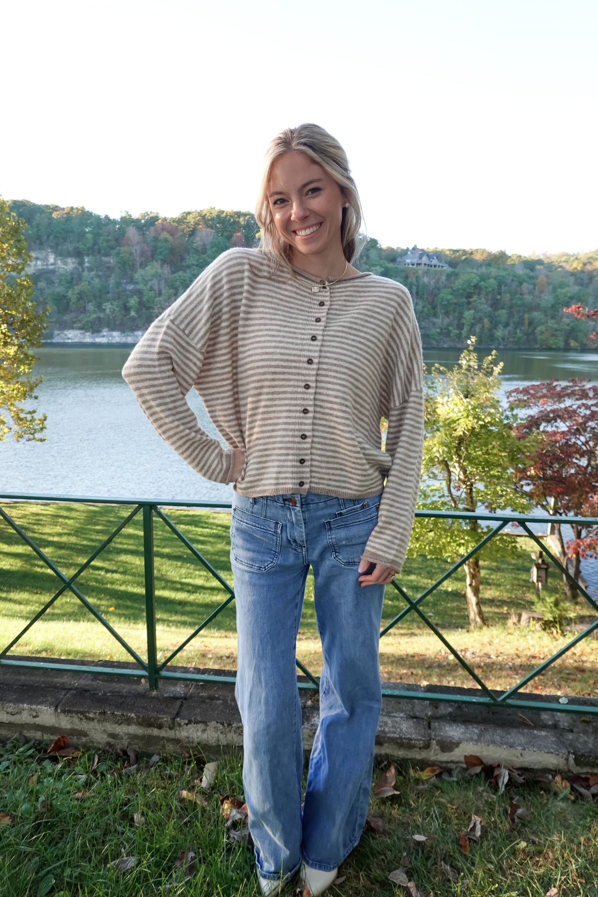 Demi Striped Cardigan
