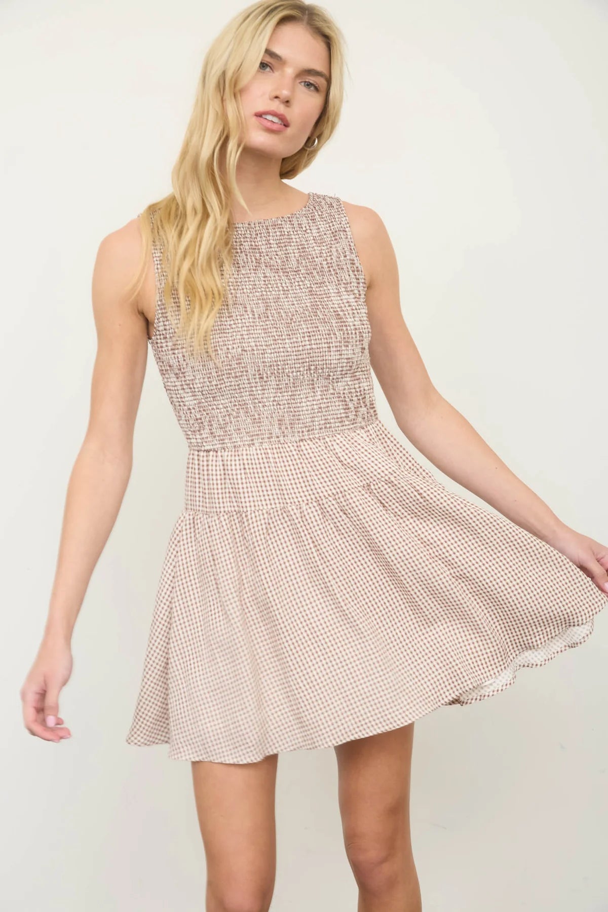 Gia Gingham Mini Dress