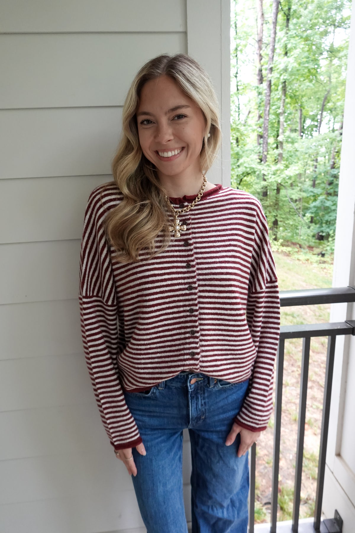 Demi Striped Cardigan