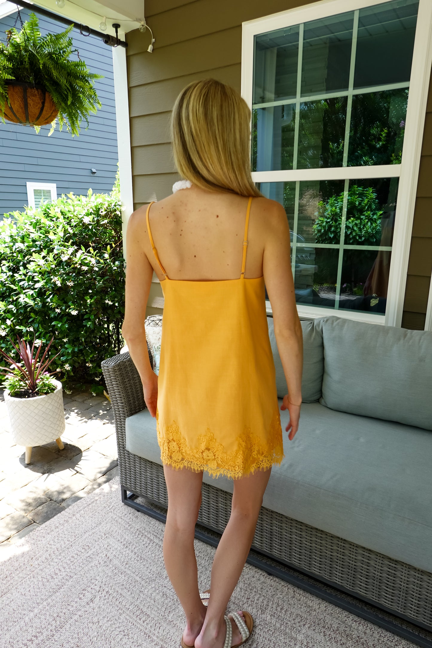 Lace Mini Shift Dress