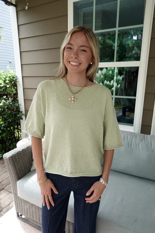 Harper Short Sleeve Sweater