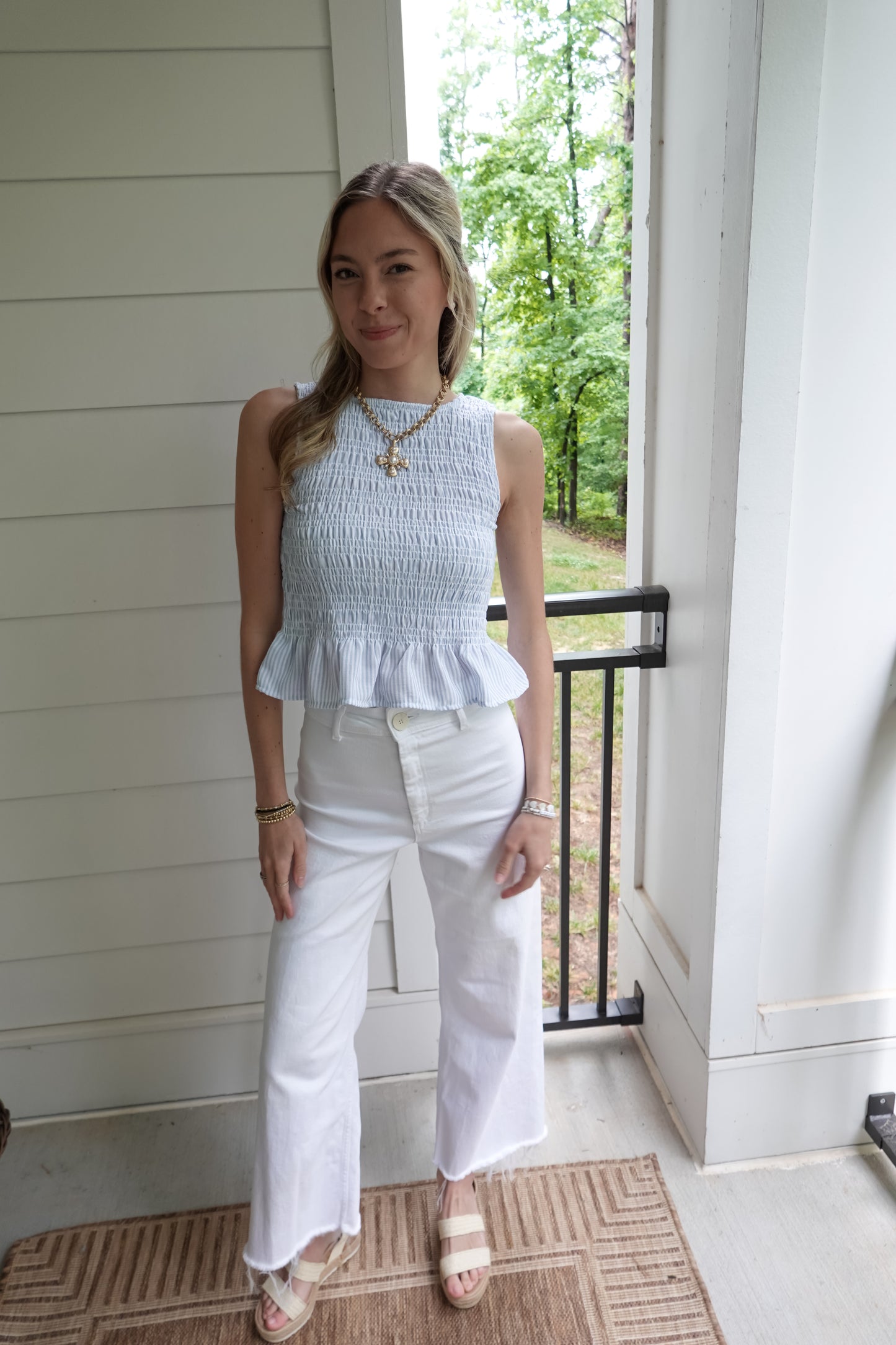 Sailor Smocked Blouse