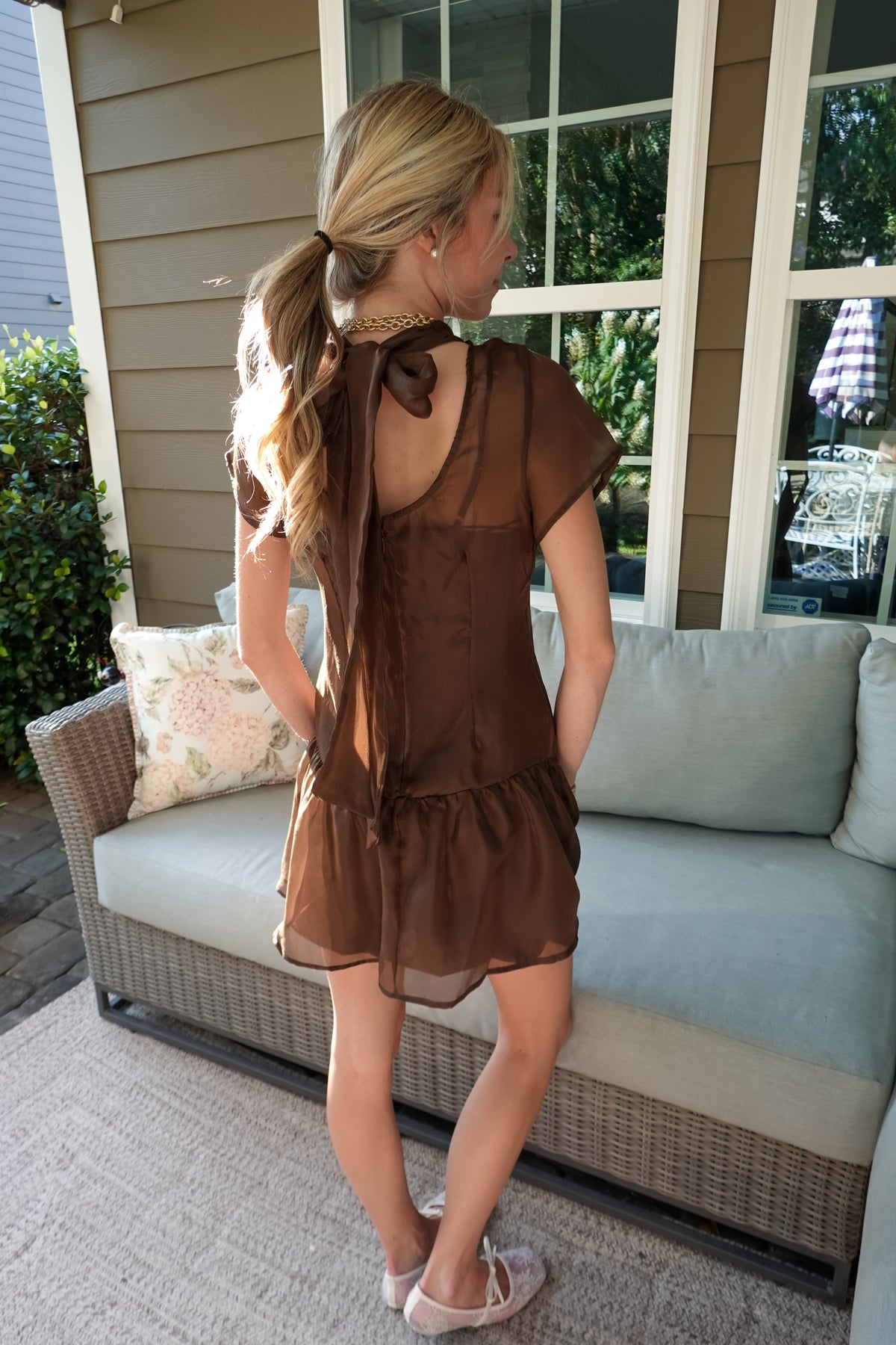 Coco Brown Mini Dress
