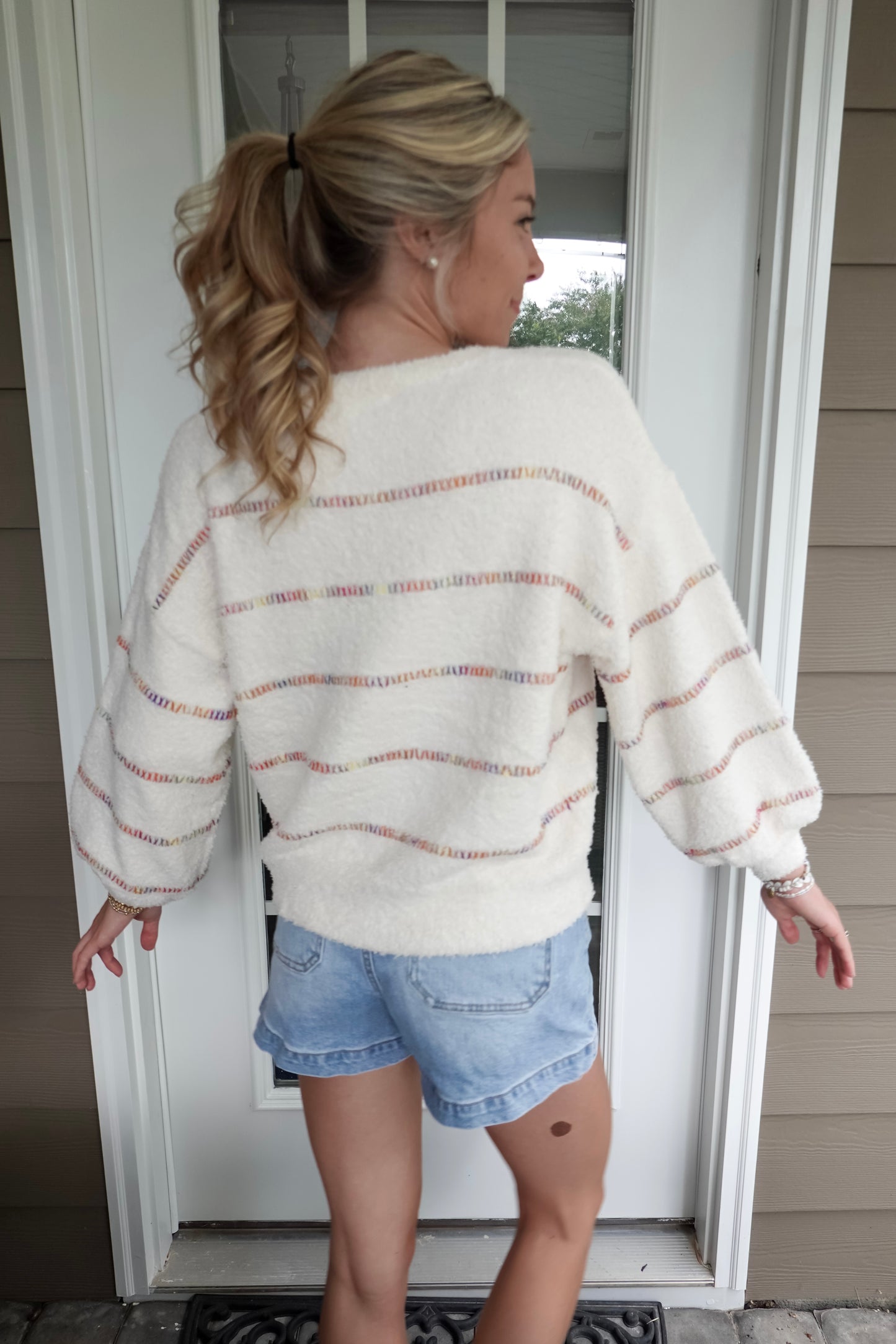Joyful Fuzzy Sweater