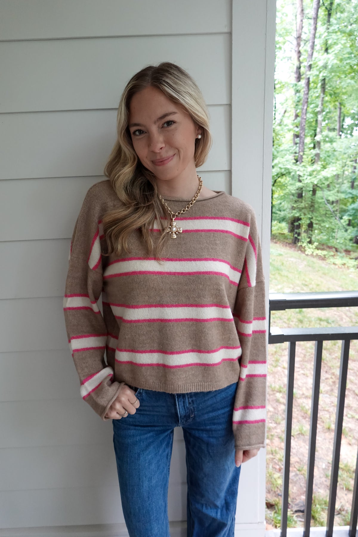 Simone Striped Sweater