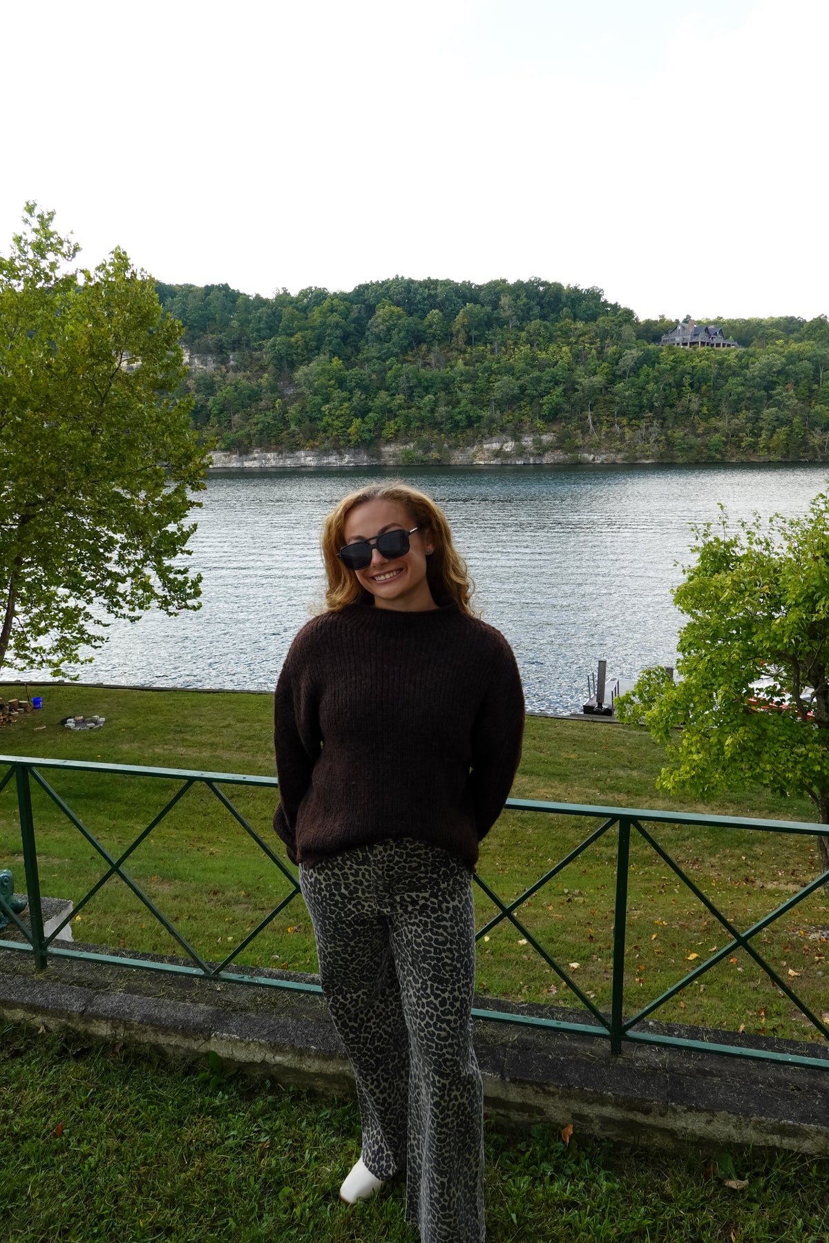 Ava Brown Mock Neck Sweater