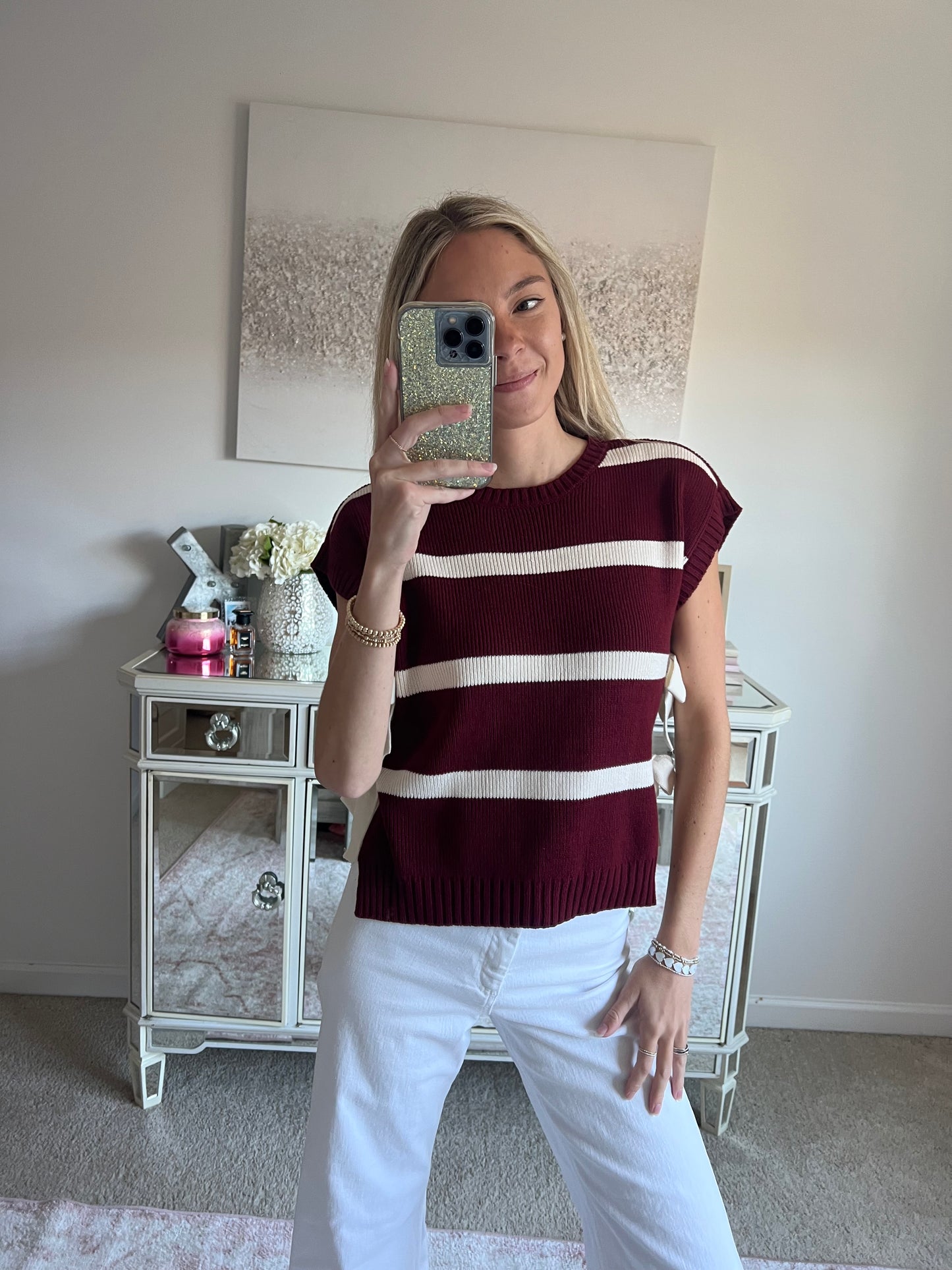 Katie Striped Sweater Top