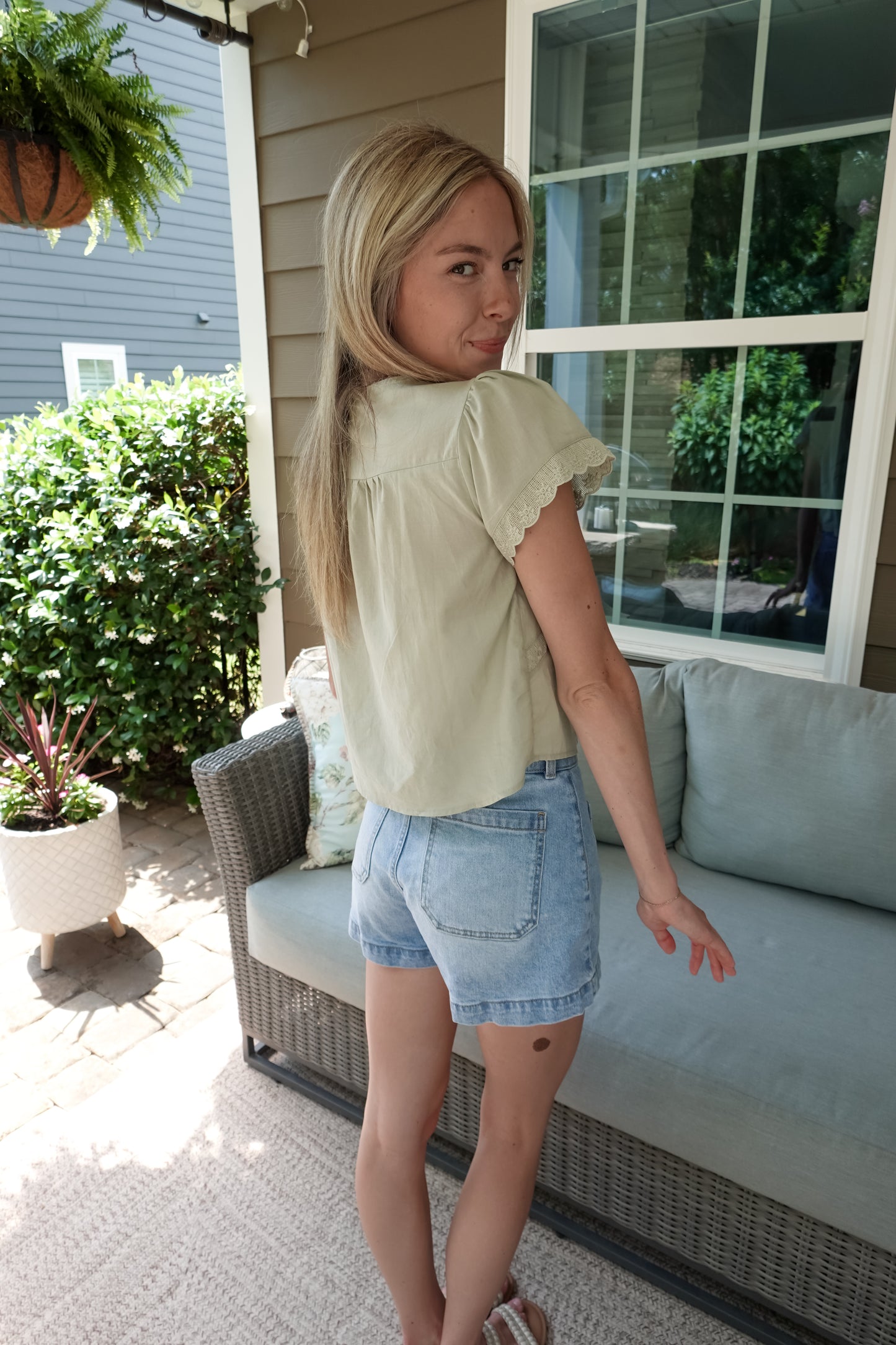 Clara Scalloped Top