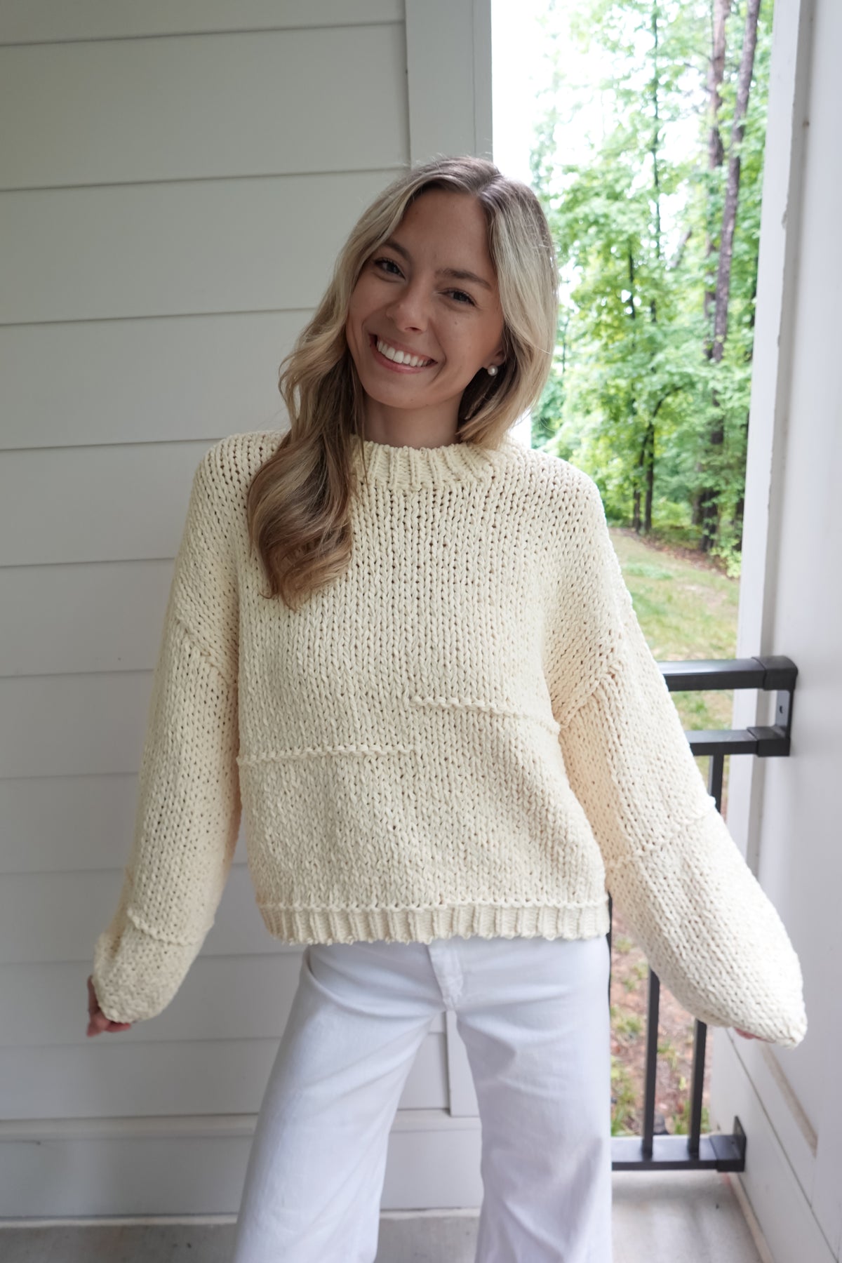Cal Chunky Knit Yellow Sweater