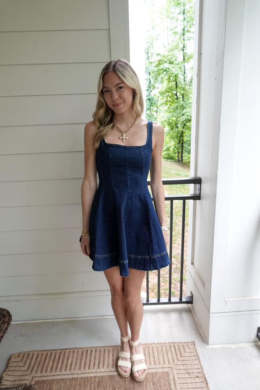 Carrie Denim Mini Dress